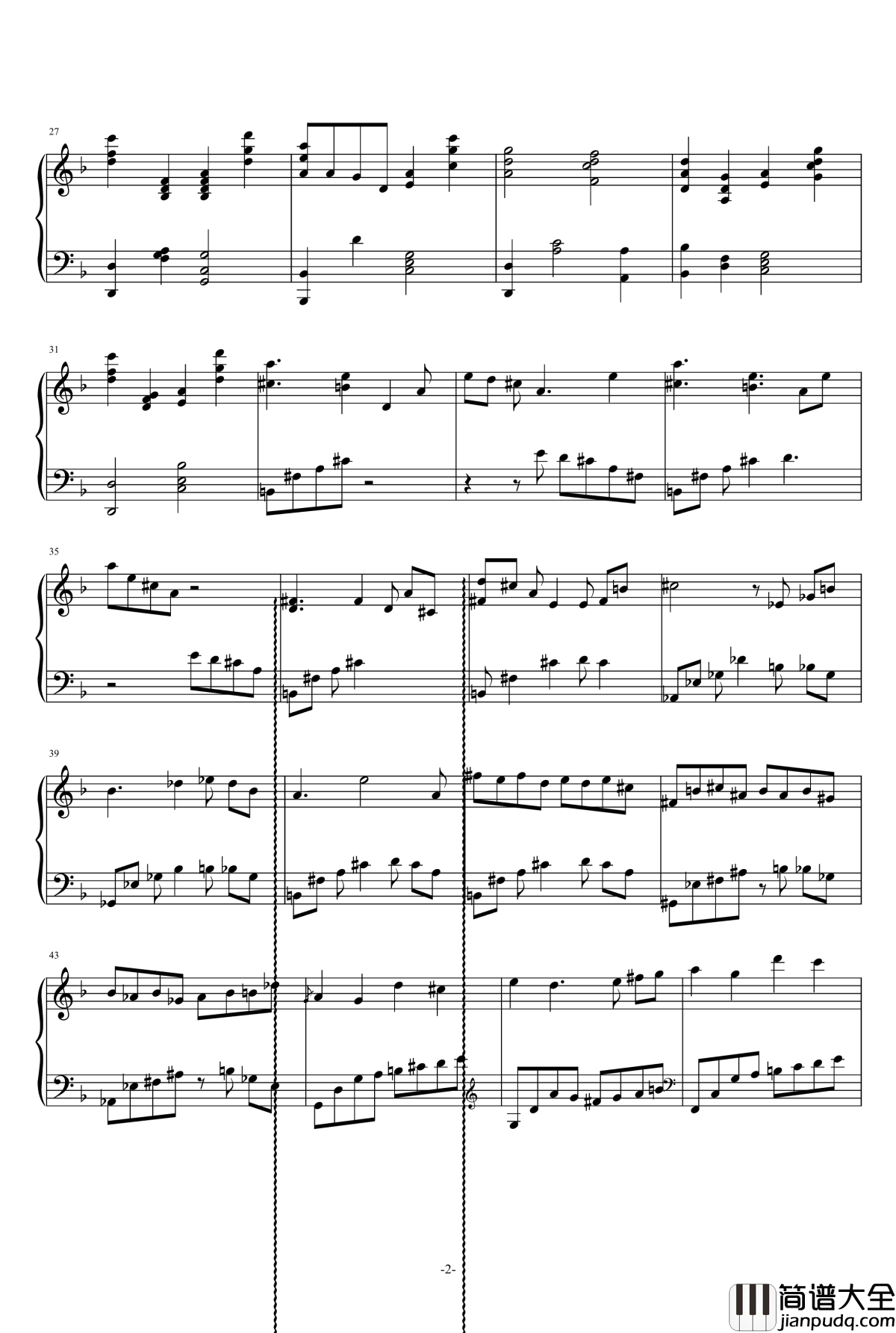 極北の民钢琴谱_植松伸夫