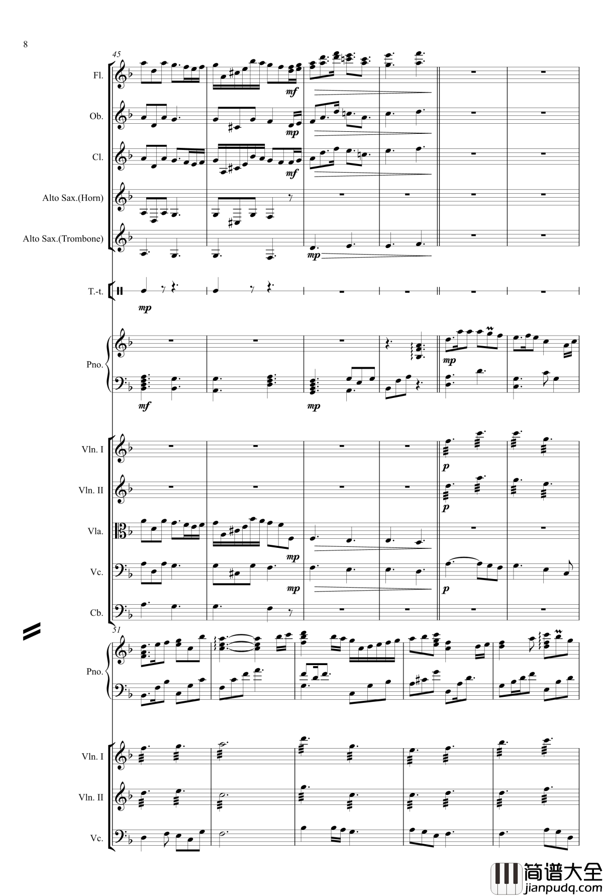 十亿光年的距离钢琴谱_交响版_V.K