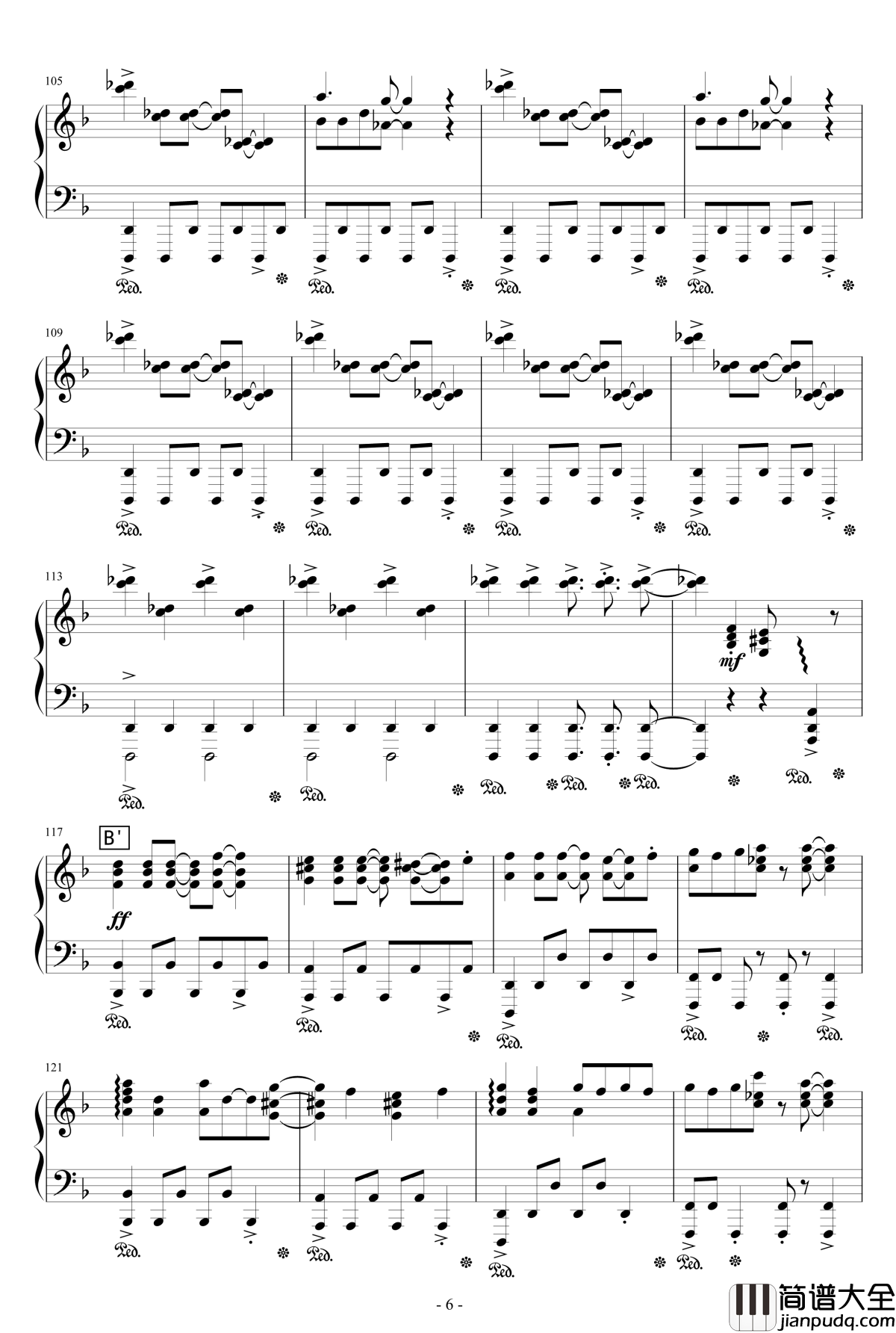 金剛钢琴谱_触手猴