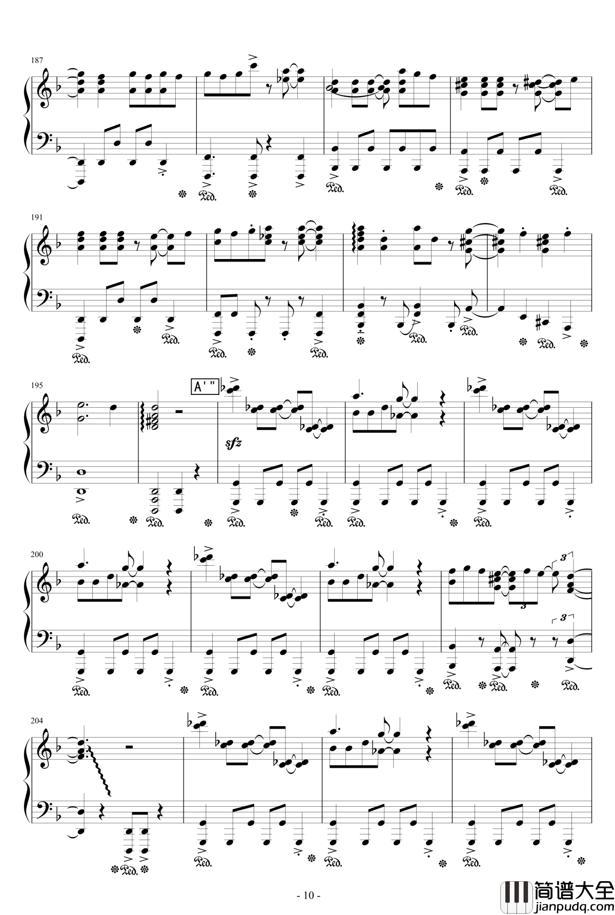 金剛钢琴谱_触手猴