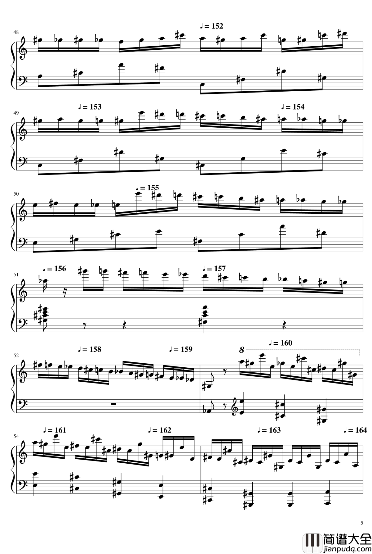 高手赛钢琴谱_钢琴块2