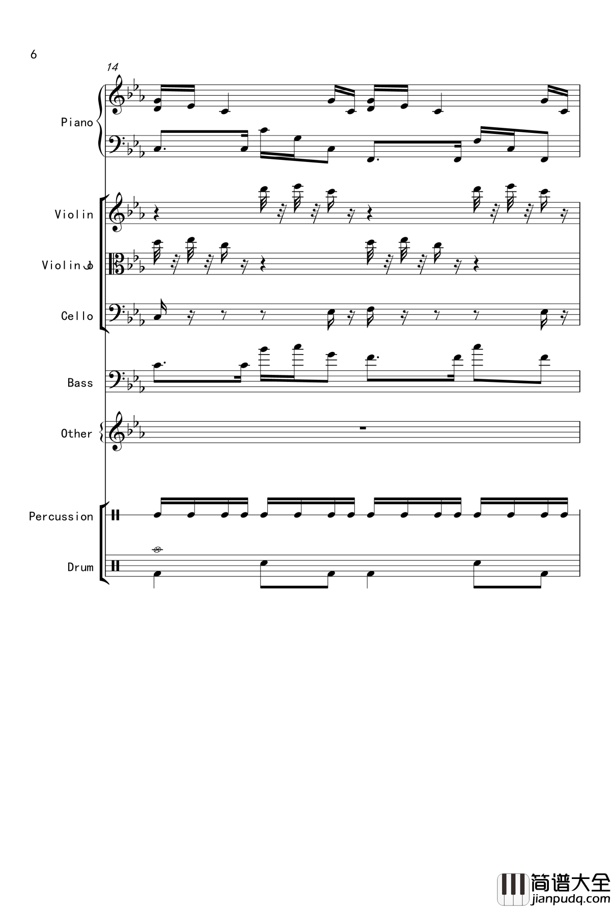 克罗地亚舞曲钢琴谱_Croatian_Rhapsody_马克西姆_Maksim·Mrvica