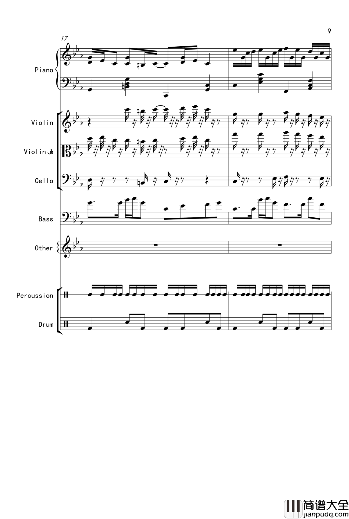 克罗地亚舞曲钢琴谱_Croatian_Rhapsody_马克西姆_Maksim·Mrvica