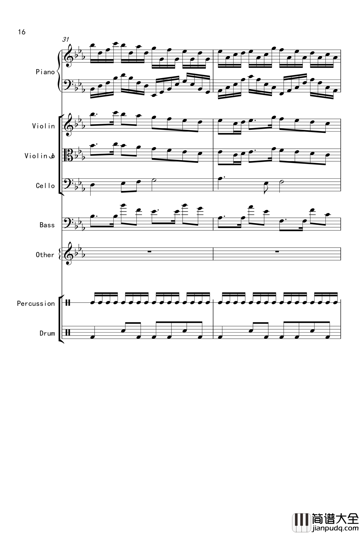 克罗地亚舞曲钢琴谱_Croatian_Rhapsody_马克西姆_Maksim·Mrvica