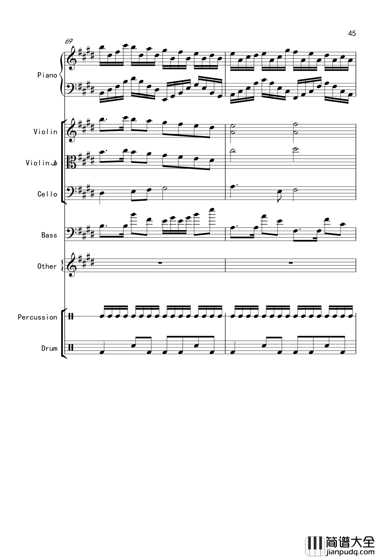 克罗地亚舞曲钢琴谱_Croatian_Rhapsody_马克西姆_Maksim·Mrvica