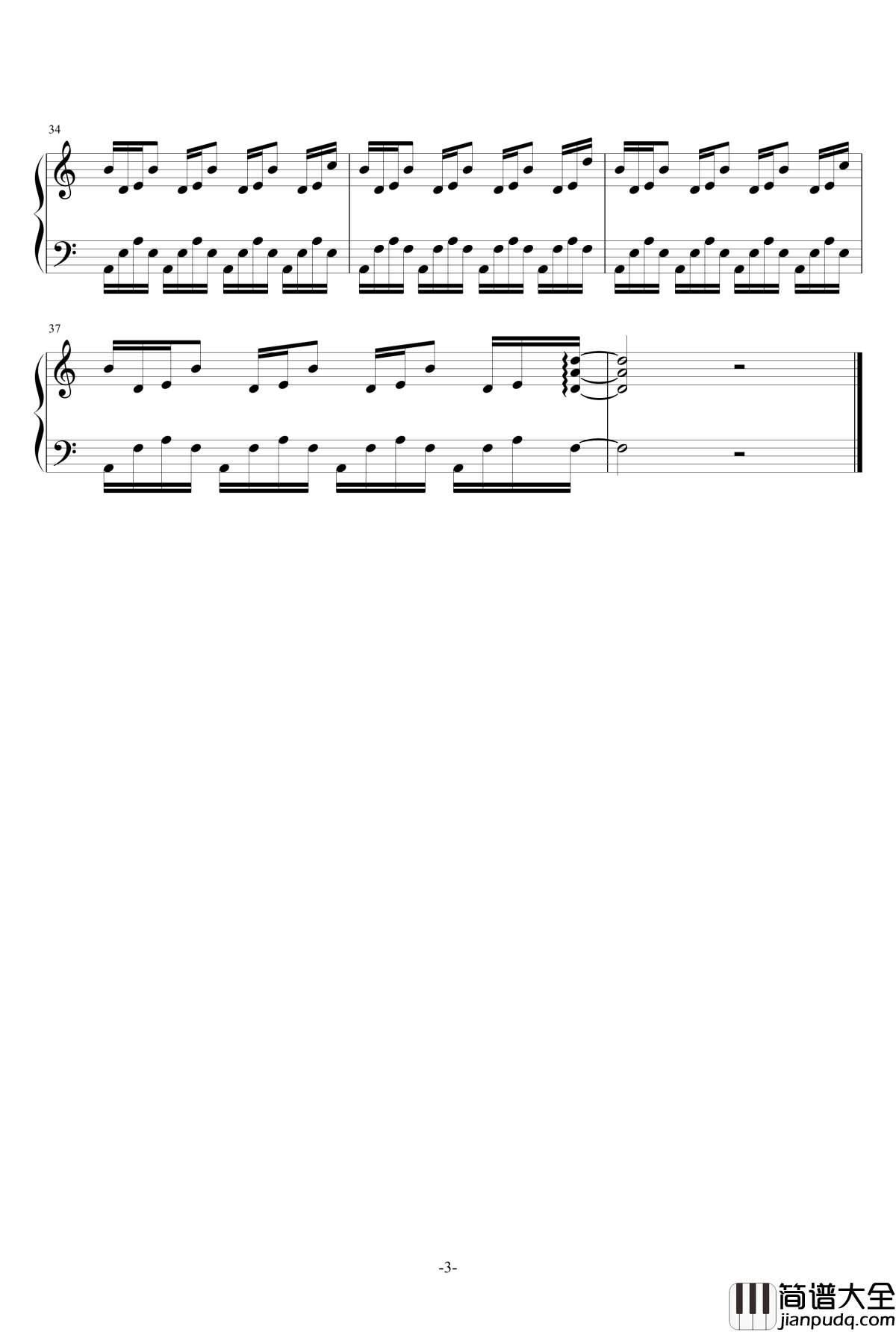 恋慕钢琴谱_S.E.N.S.