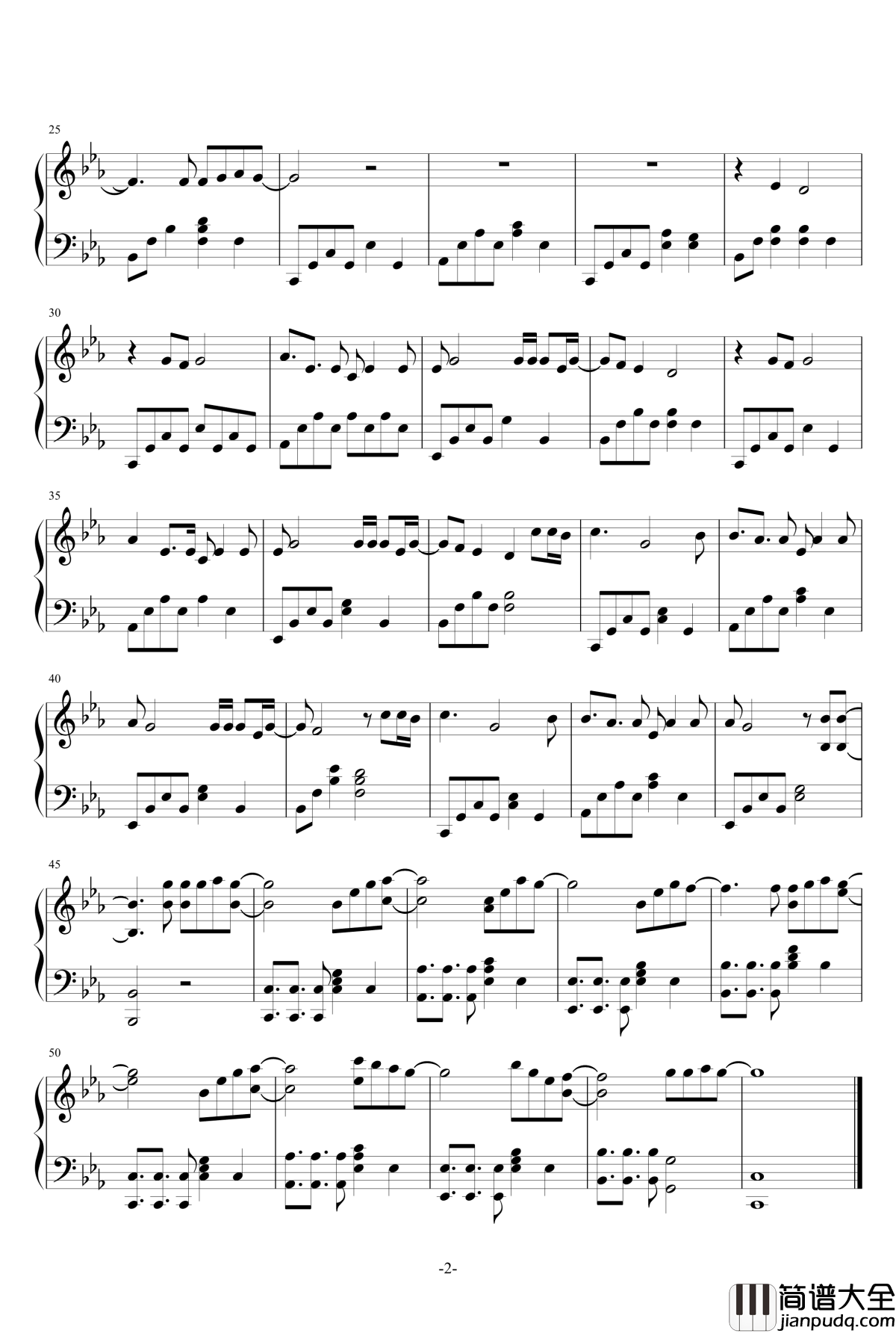 镜子中钢琴谱_扭机