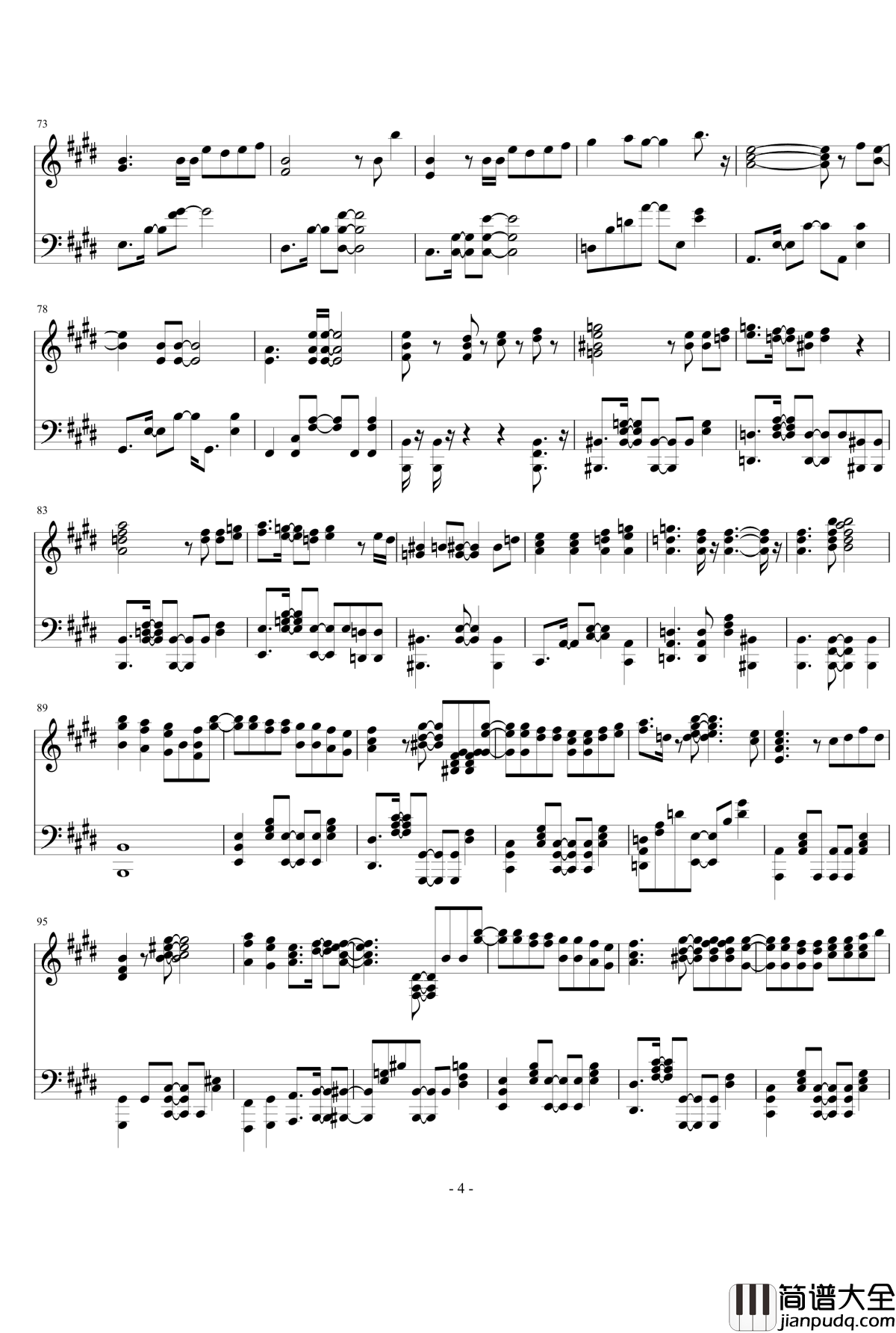 M_STERPIECE钢琴谱_765ALLSTARS__偶像大师剧场版_神前晓