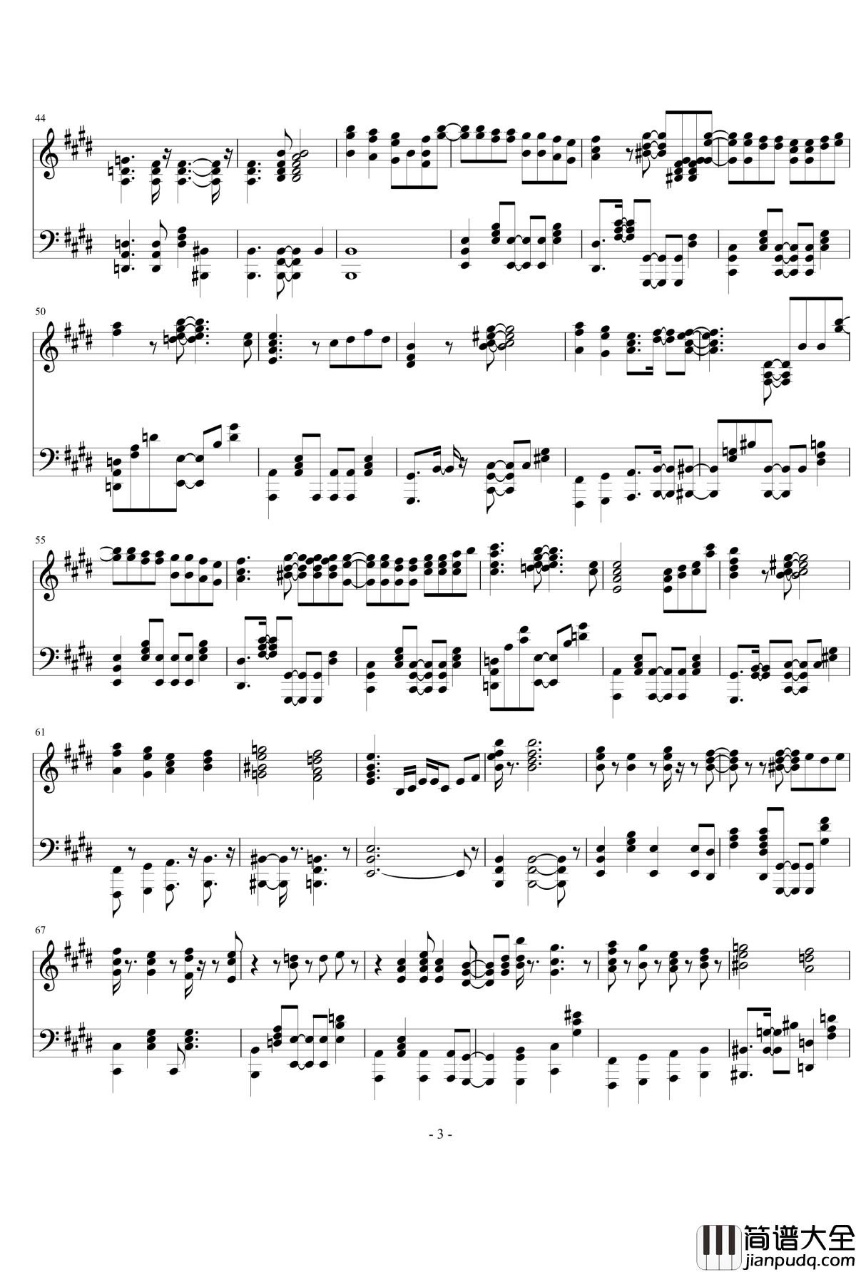 M_STERPIECE钢琴谱_765ALLSTARS__偶像大师剧场版_神前晓