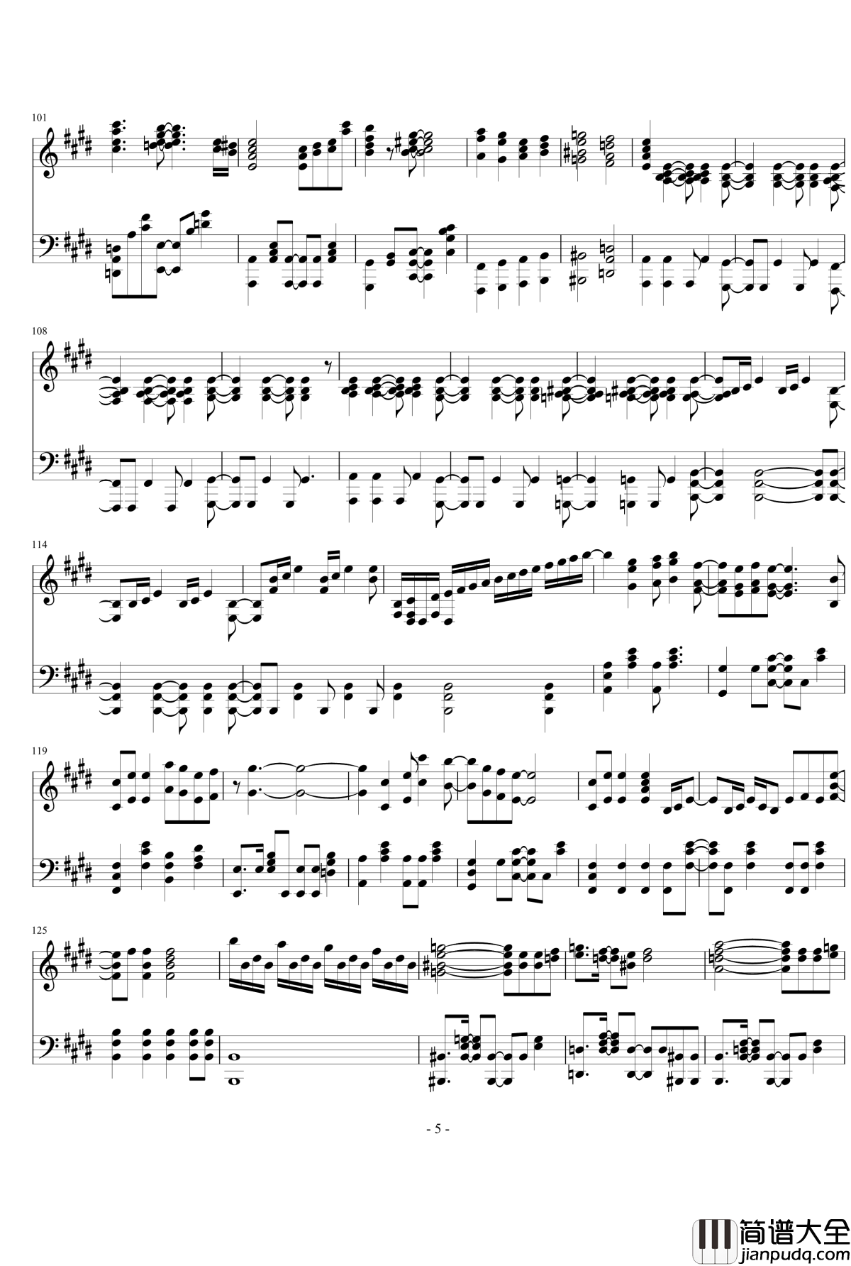 M_STERPIECE钢琴谱_765ALLSTARS__偶像大师剧场版_神前晓