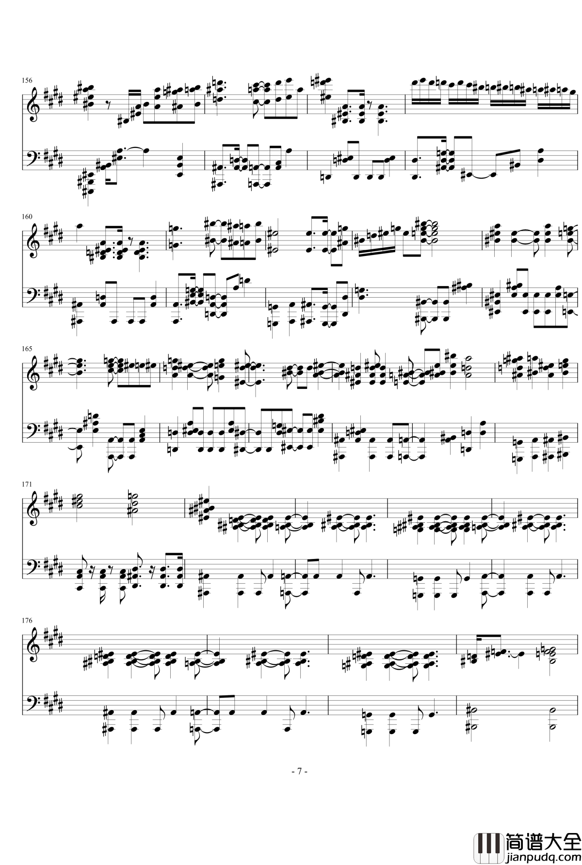 M_STERPIECE钢琴谱_765ALLSTARS__偶像大师剧场版_神前晓