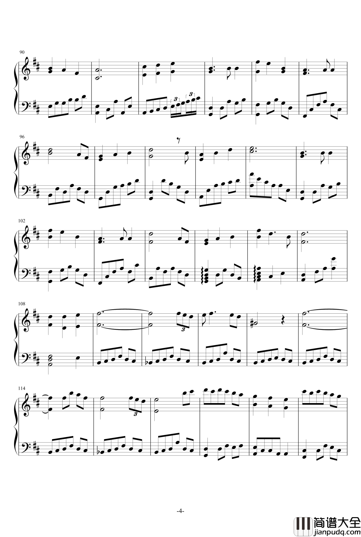 失恋蝴蝶钢琴谱_陈奕迅