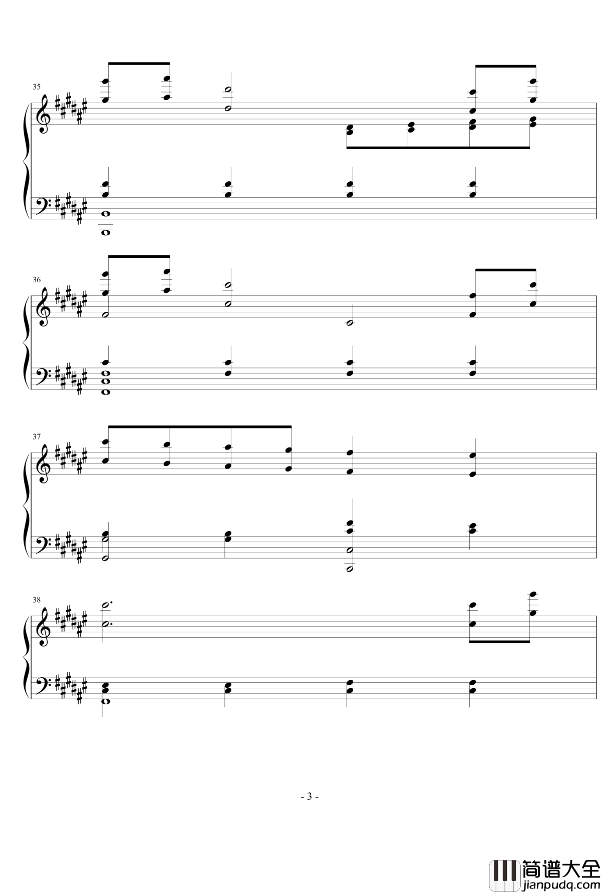 空に光る钢琴谱_Clannad