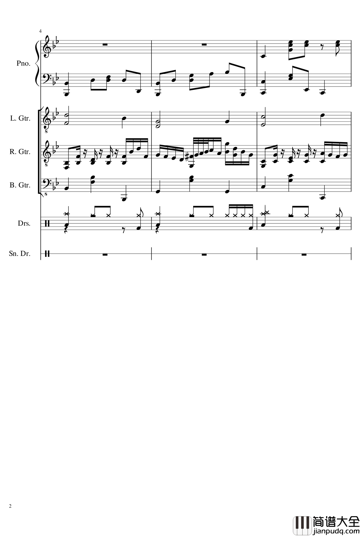 Nod_Nod钢琴谱_狂音§