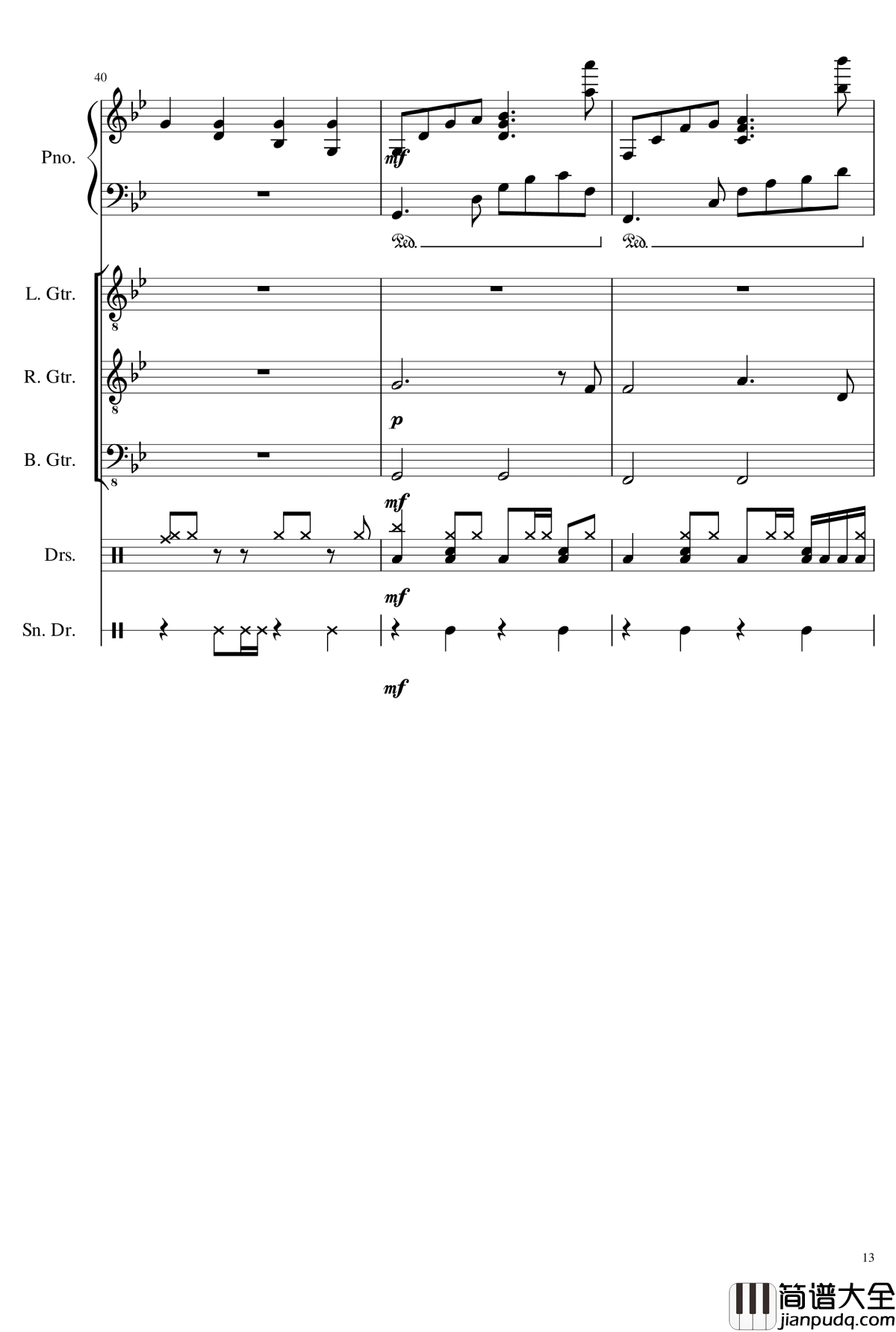 Nod_Nod钢琴谱_狂音§