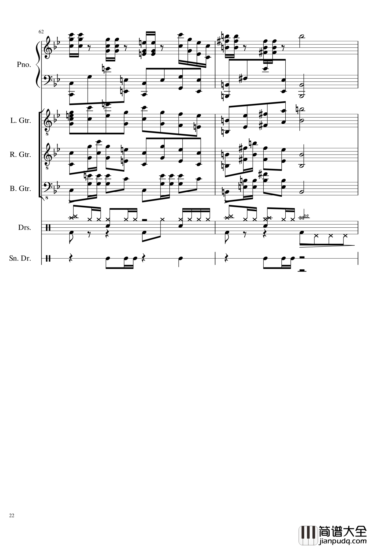 Nod_Nod钢琴谱_狂音§