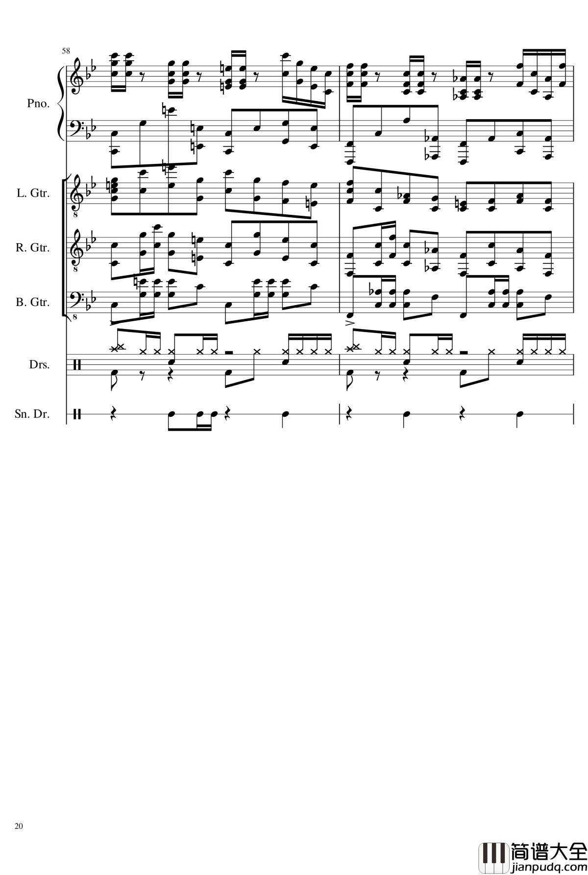 Nod_Nod钢琴谱_狂音§