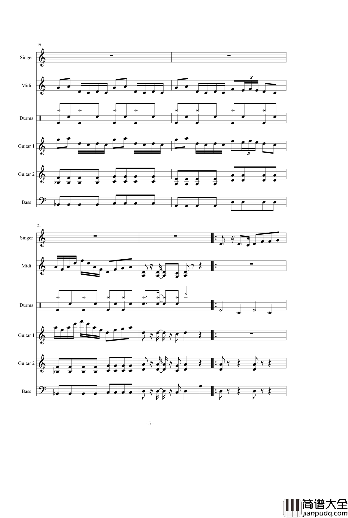 千本樱钢琴谱_总谱第二版_初音未来