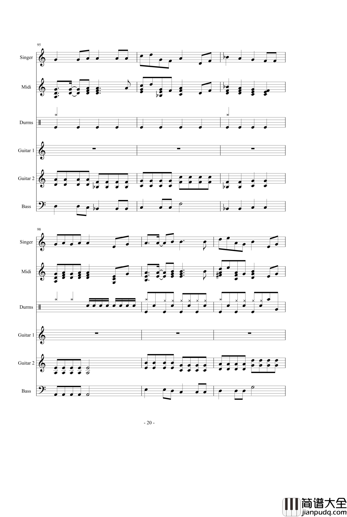 千本樱钢琴谱_总谱第二版_初音未来