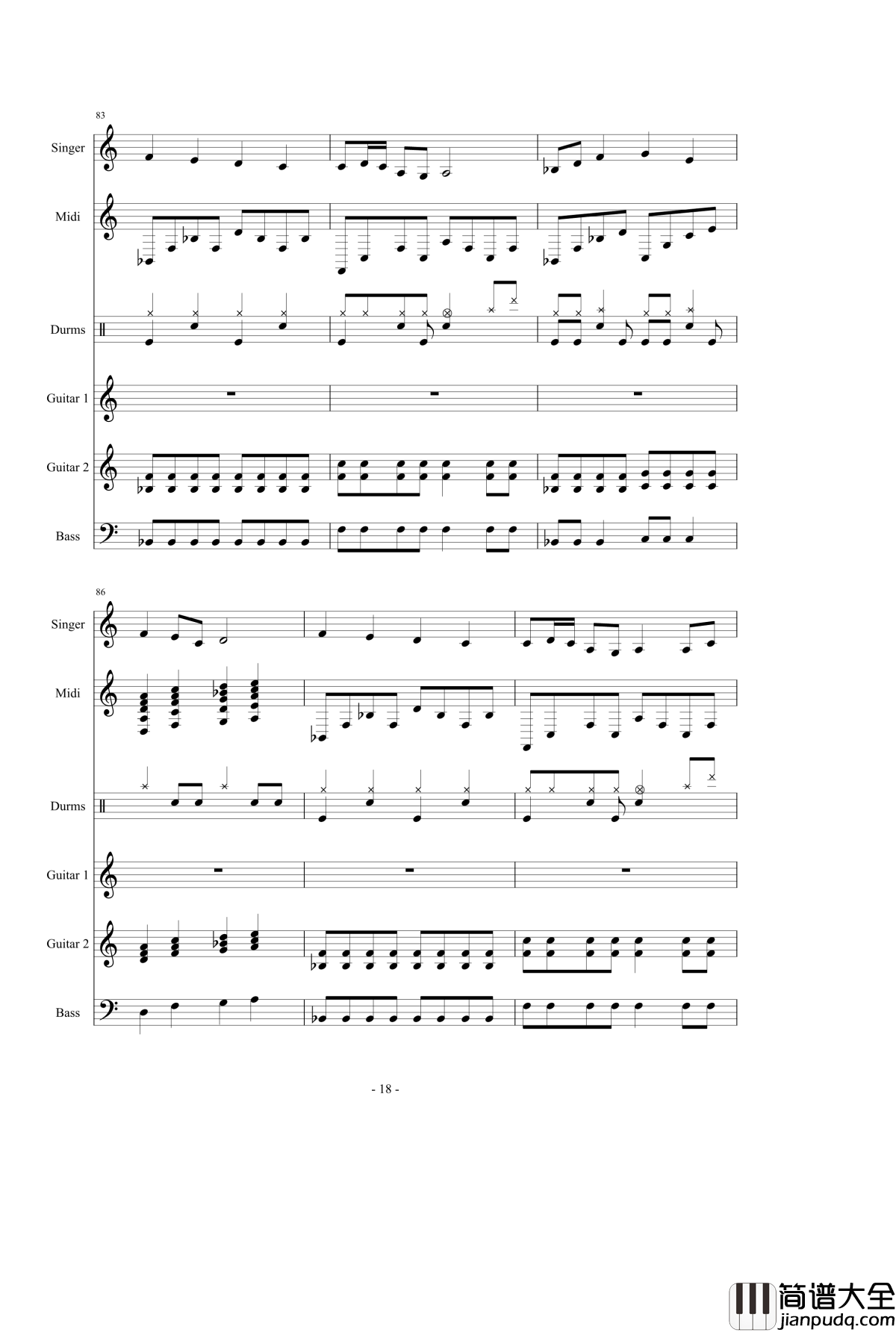 千本樱钢琴谱_总谱第二版_初音未来