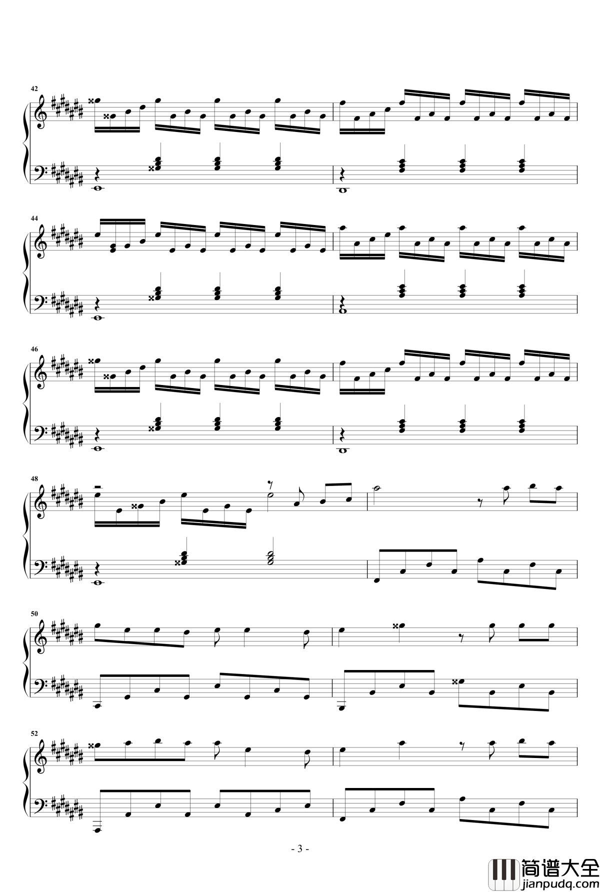 易燃易爆炸钢琴谱_陈粒