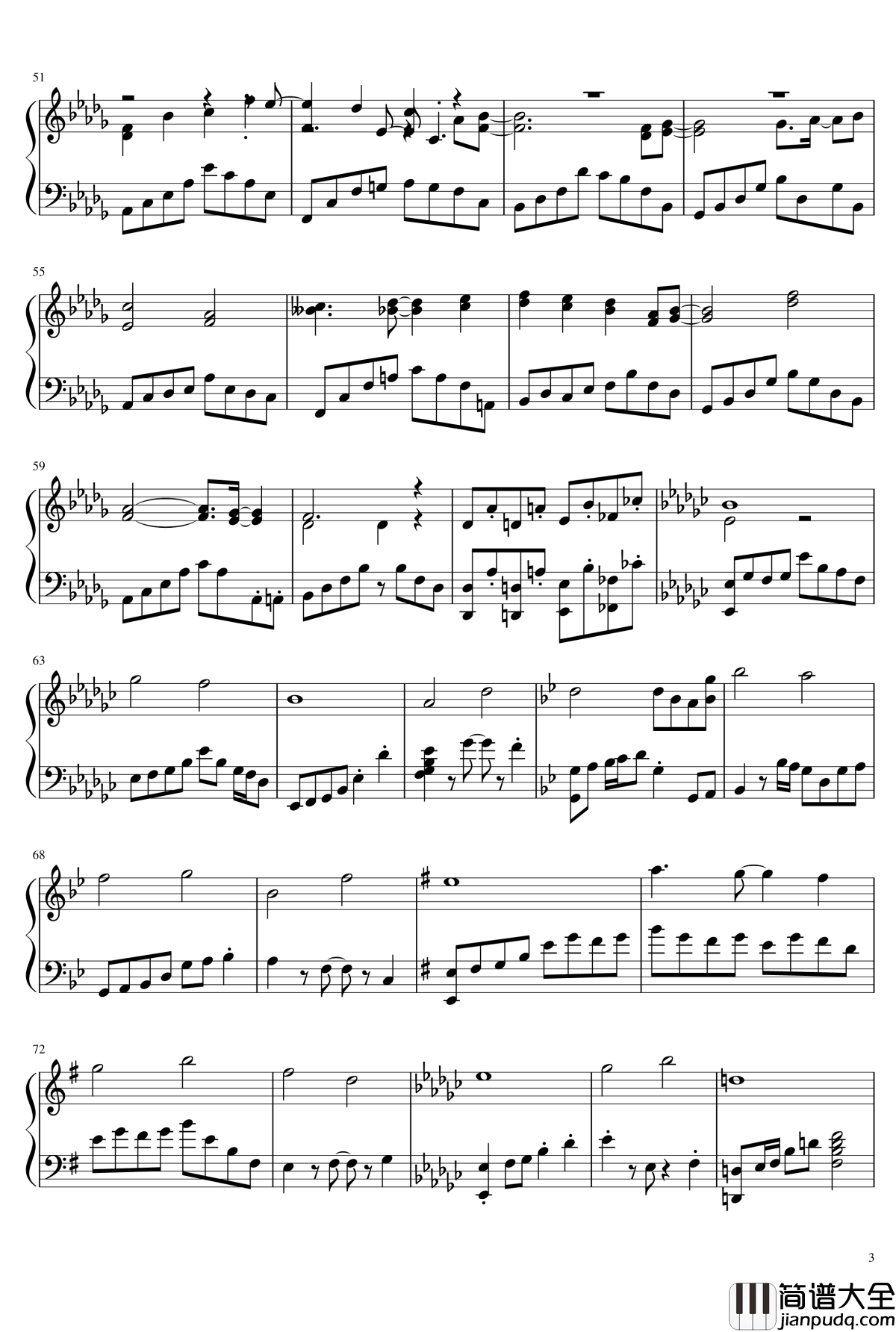 再也无法进入门里钢琴谱_[东方天空璋]__东方project