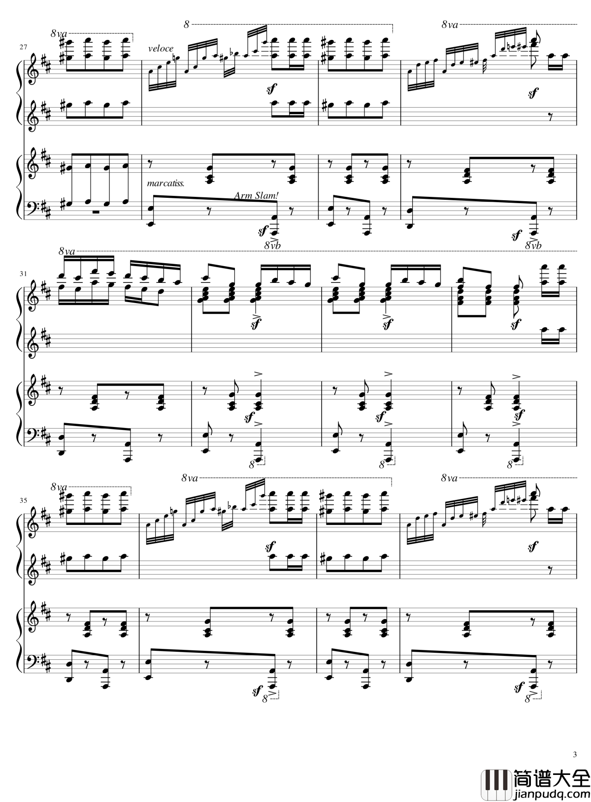 Italian_Polka钢琴谱_意大利波尔卡_拉赫马尼若夫