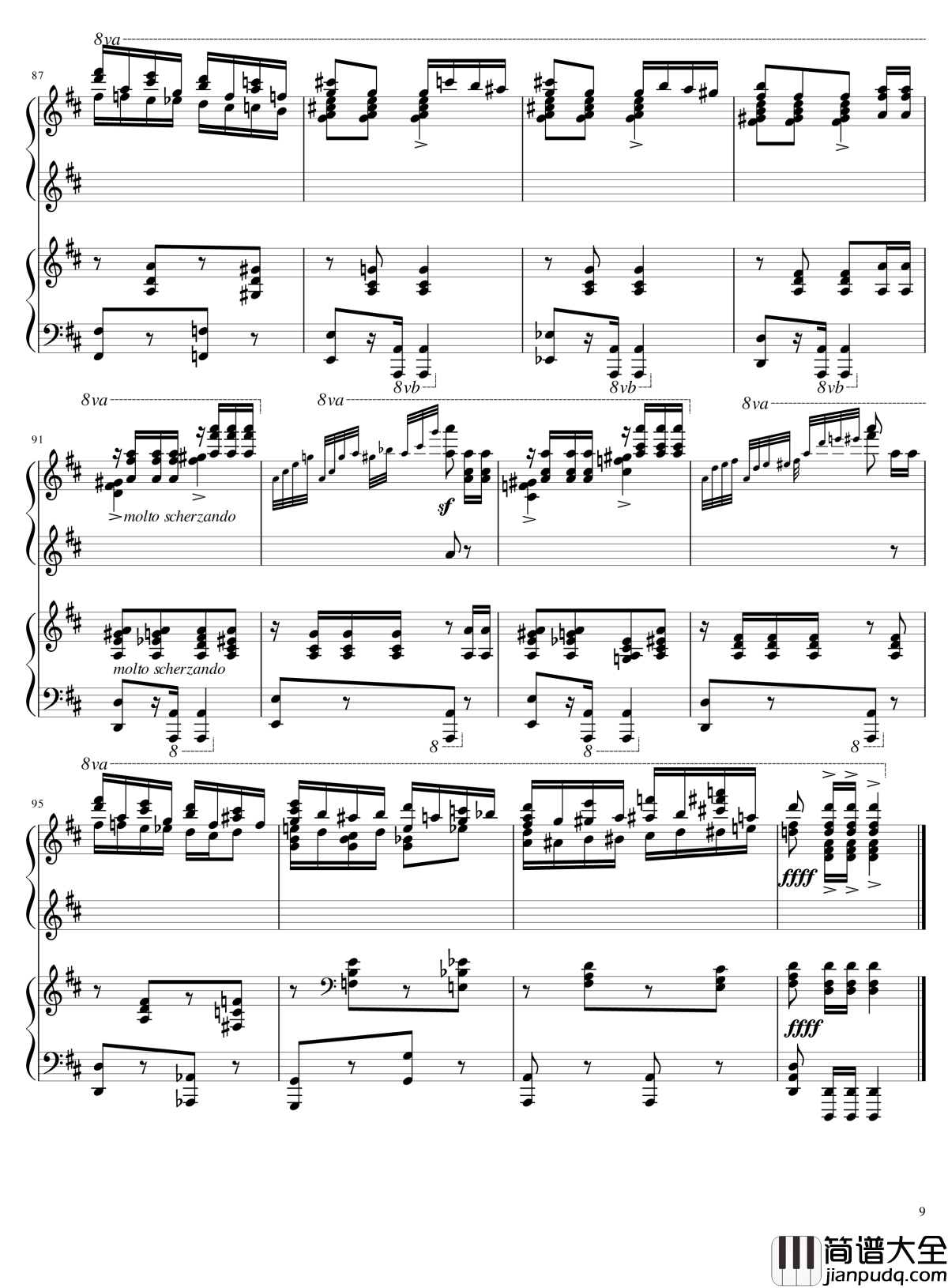 Italian_Polka钢琴谱_意大利波尔卡_拉赫马尼若夫