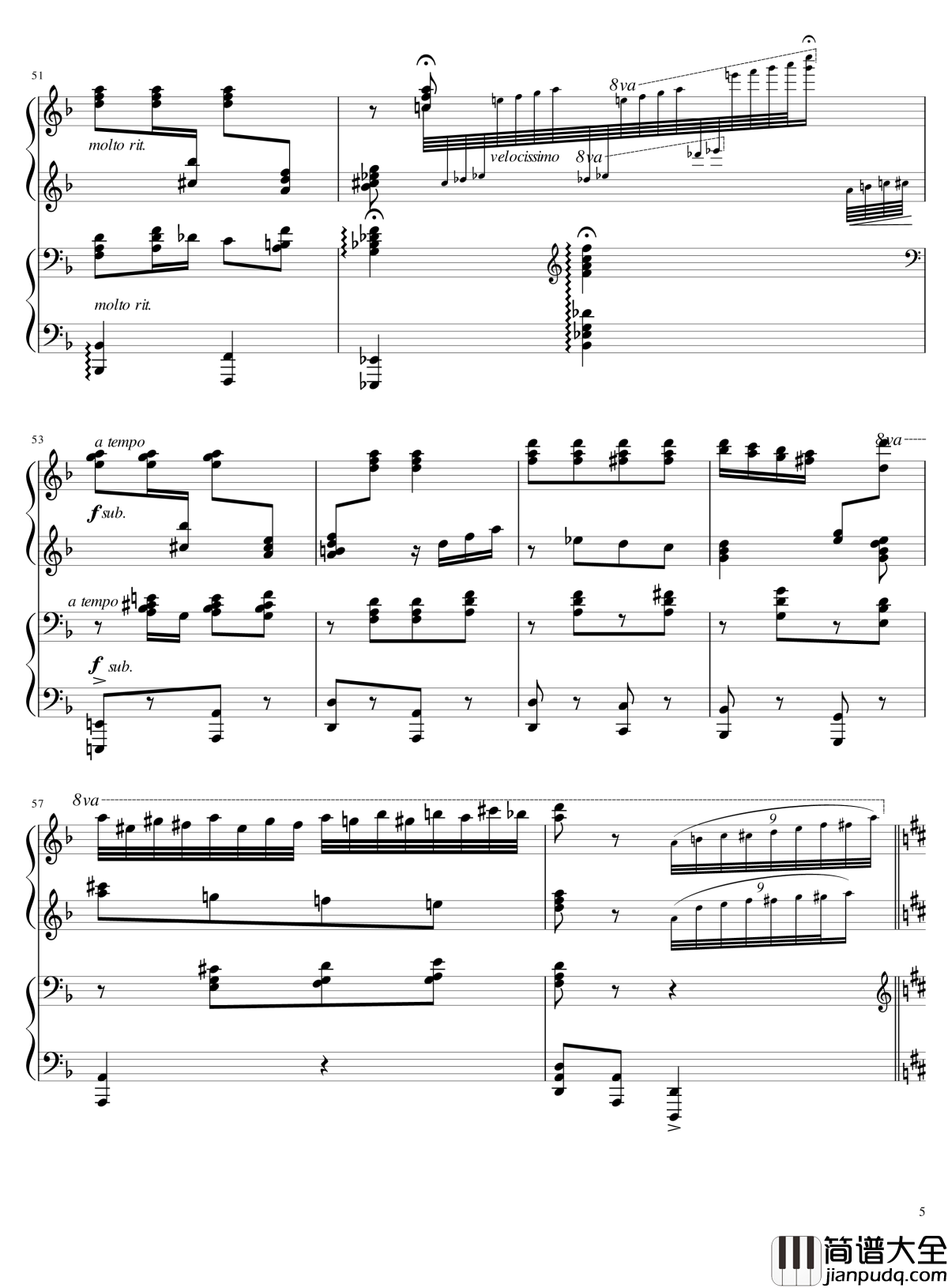 Italian_Polka钢琴谱_意大利波尔卡_拉赫马尼若夫