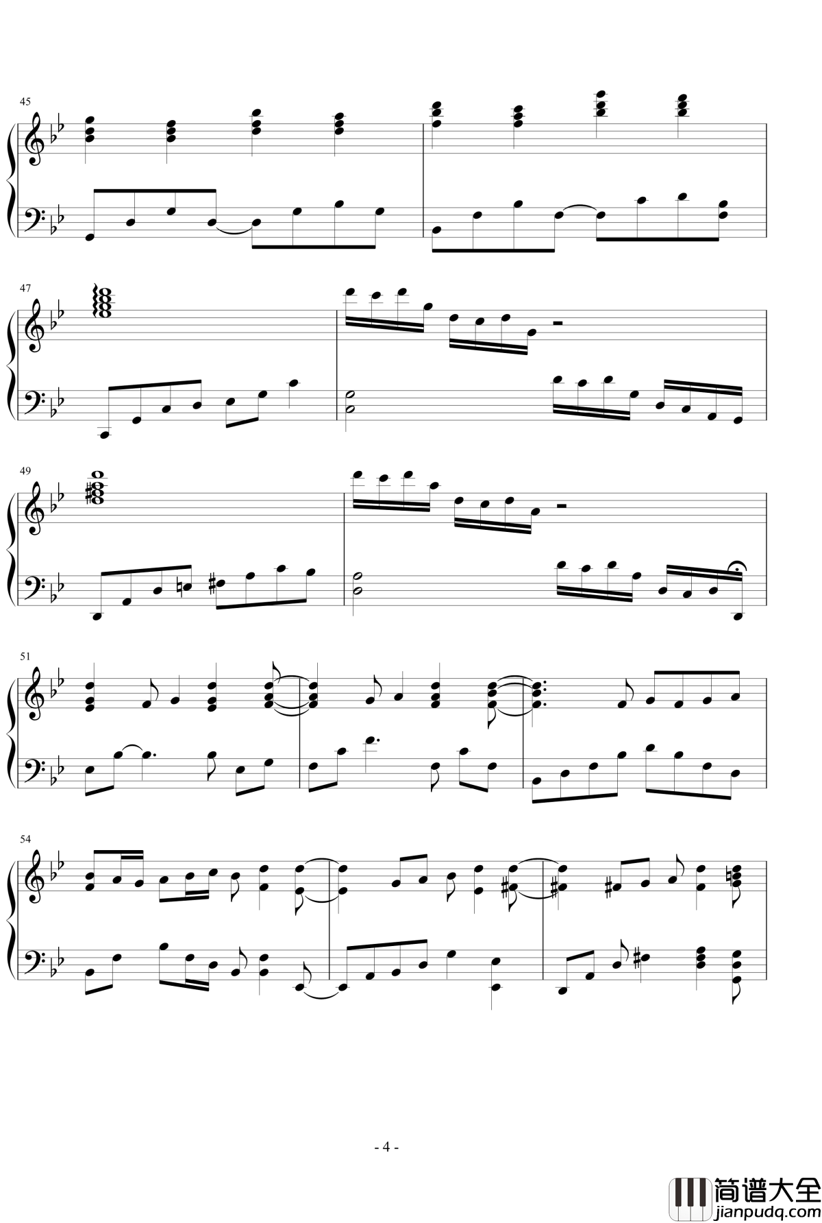 已逝的輝煌钢琴谱_王者之喆