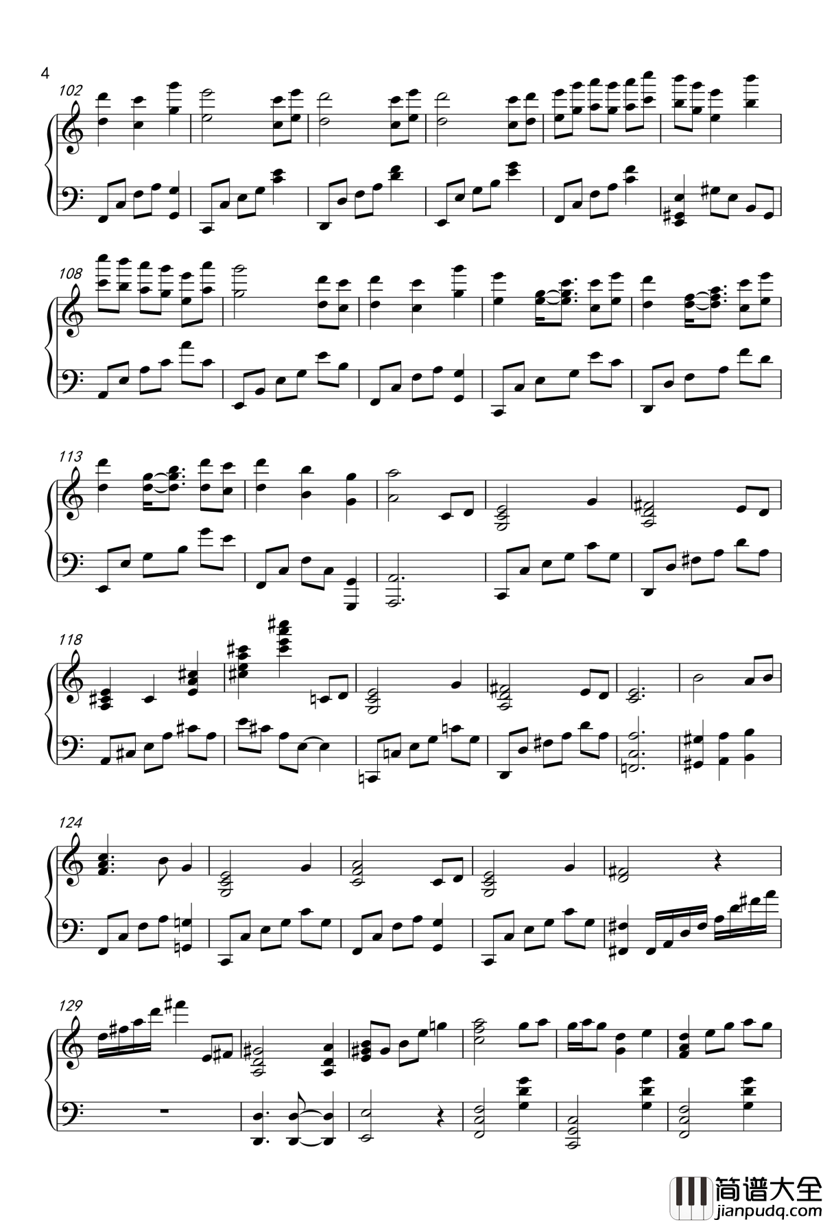 神代梦华谭钢琴谱