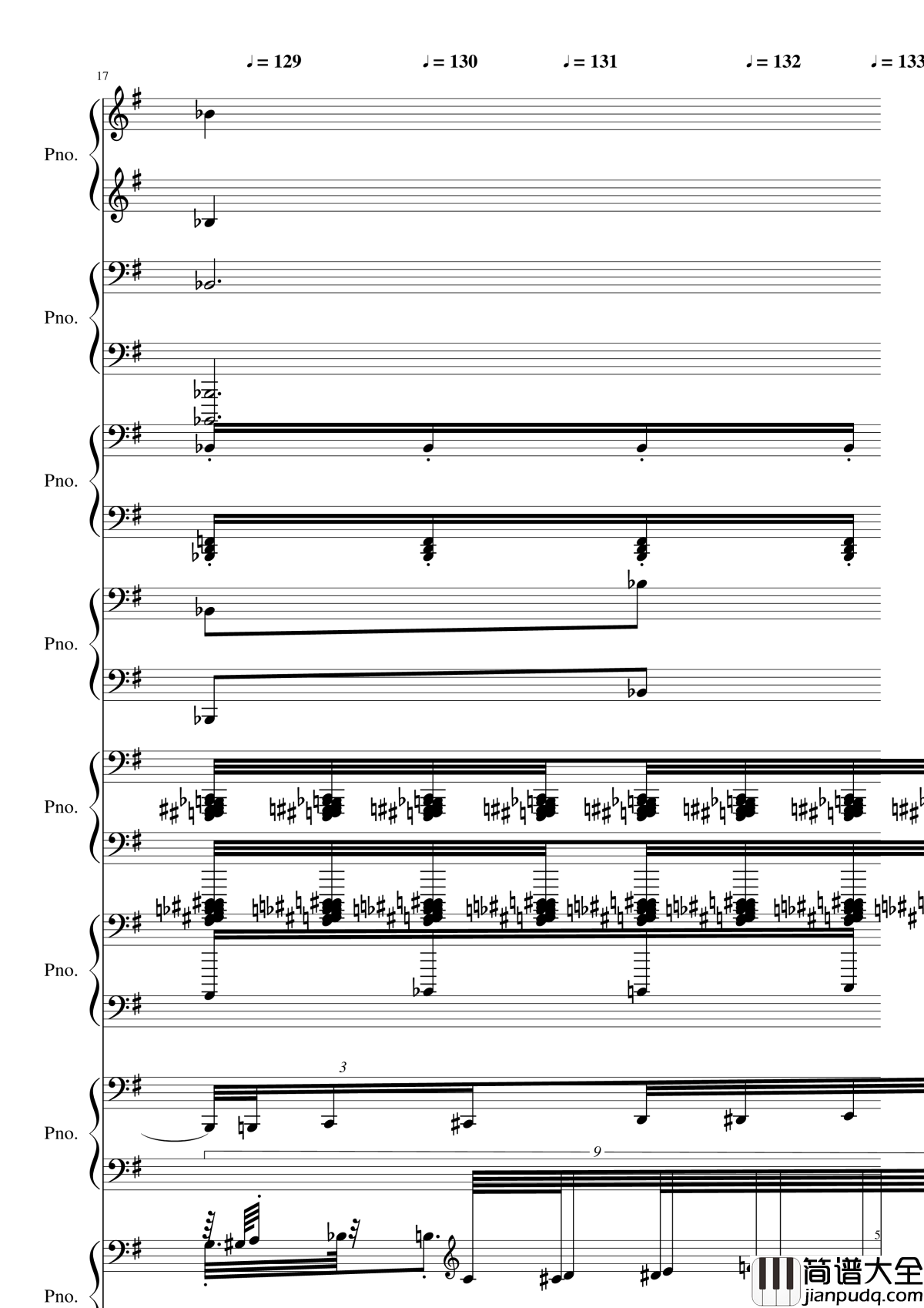 八月钢琴谱_黑化