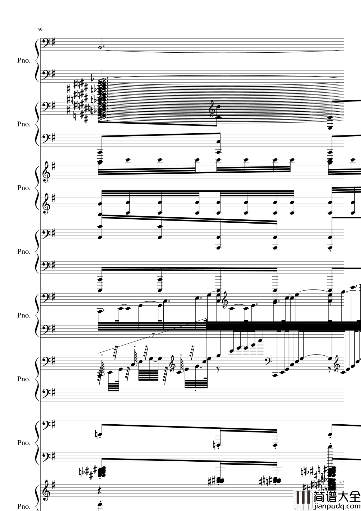 八月钢琴谱_黑化