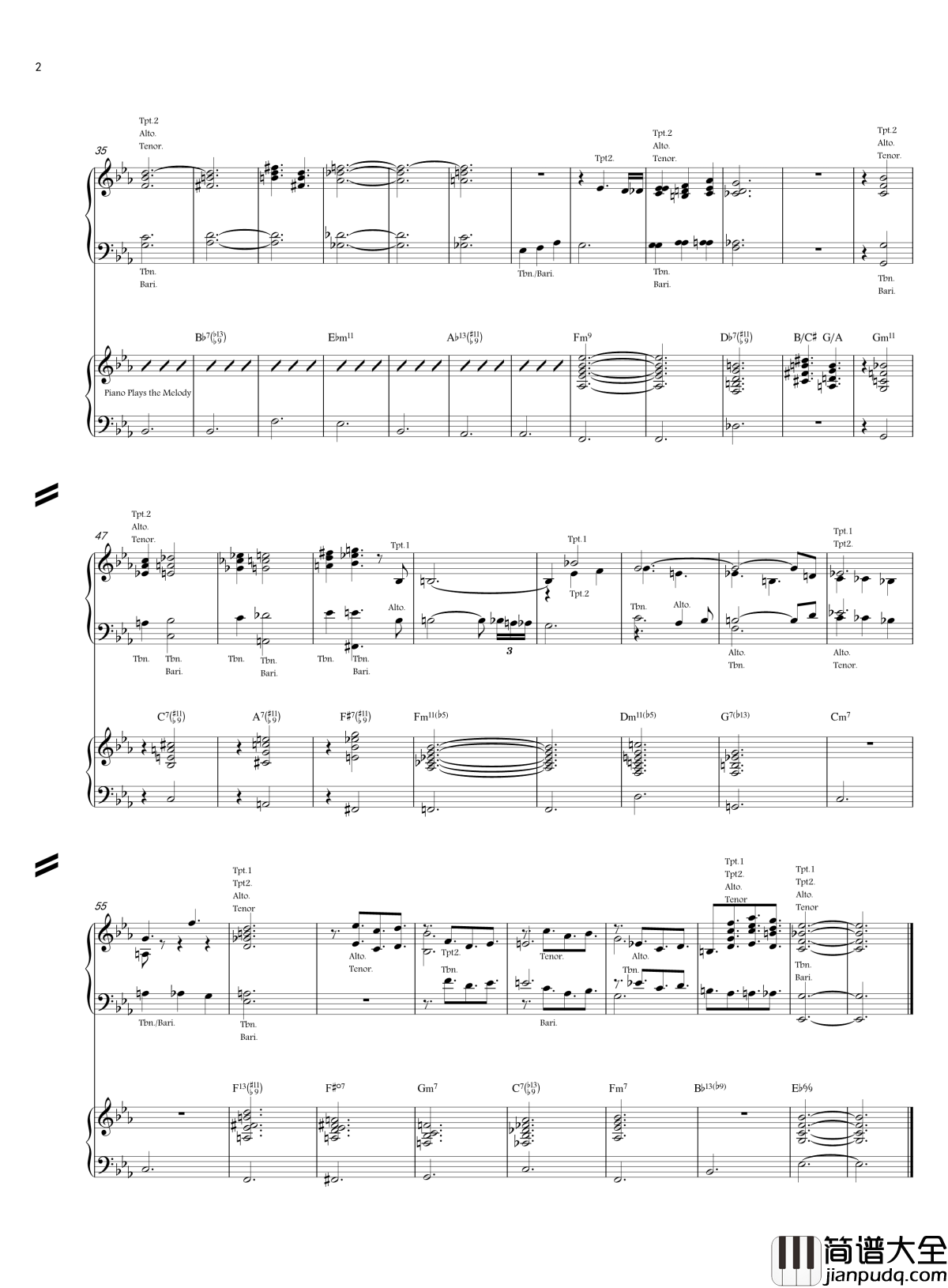 Tenderly钢琴谱_brothersong