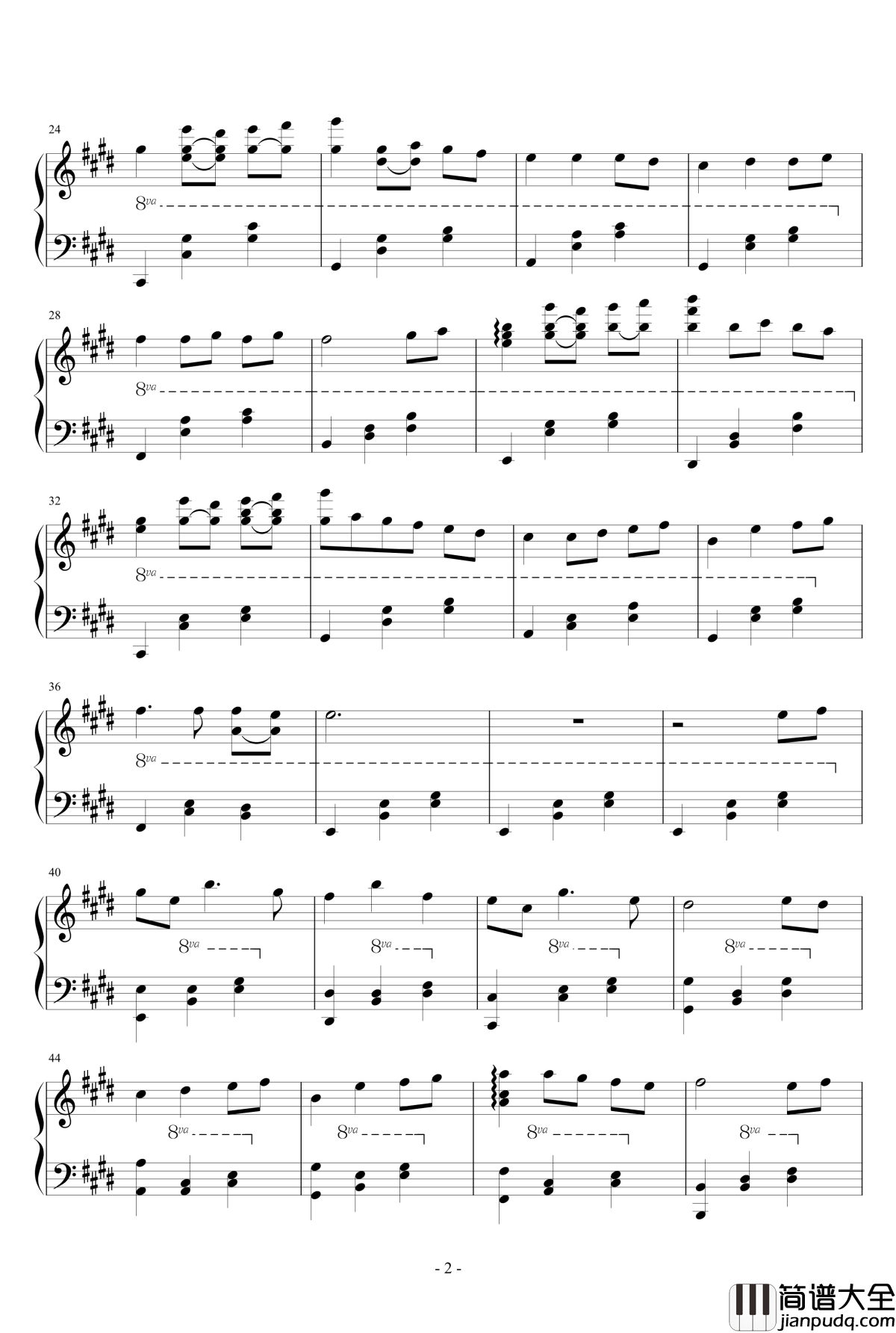 いつも何度でも钢琴谱_広橋真紀子_千与千寻