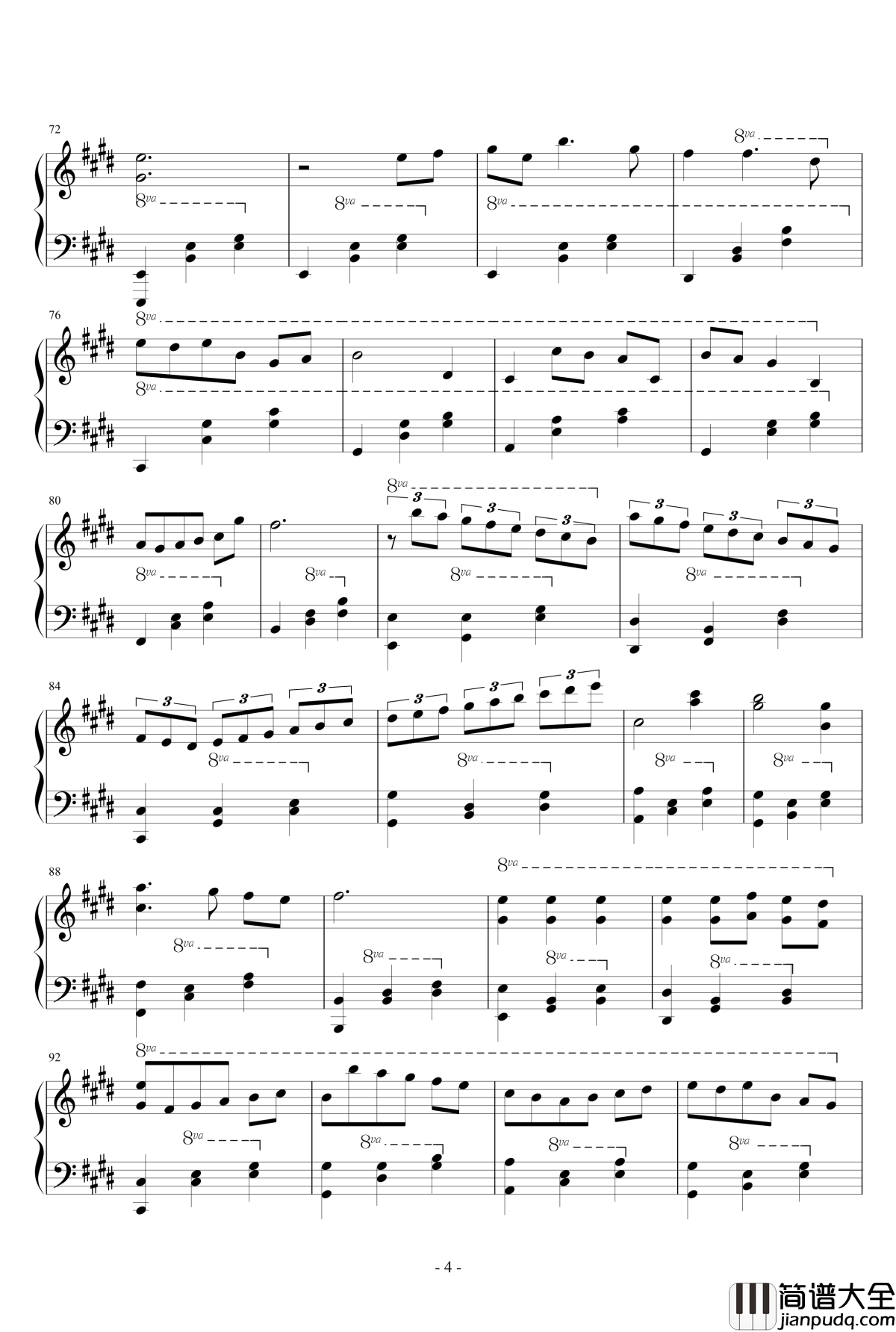 いつも何度でも钢琴谱_広橋真紀子_千与千寻