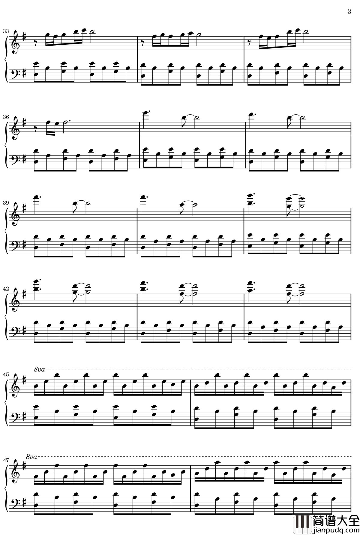 Comptine_d’un_autre_été_:_L‘après_midi钢琴谱_天使爱美丽