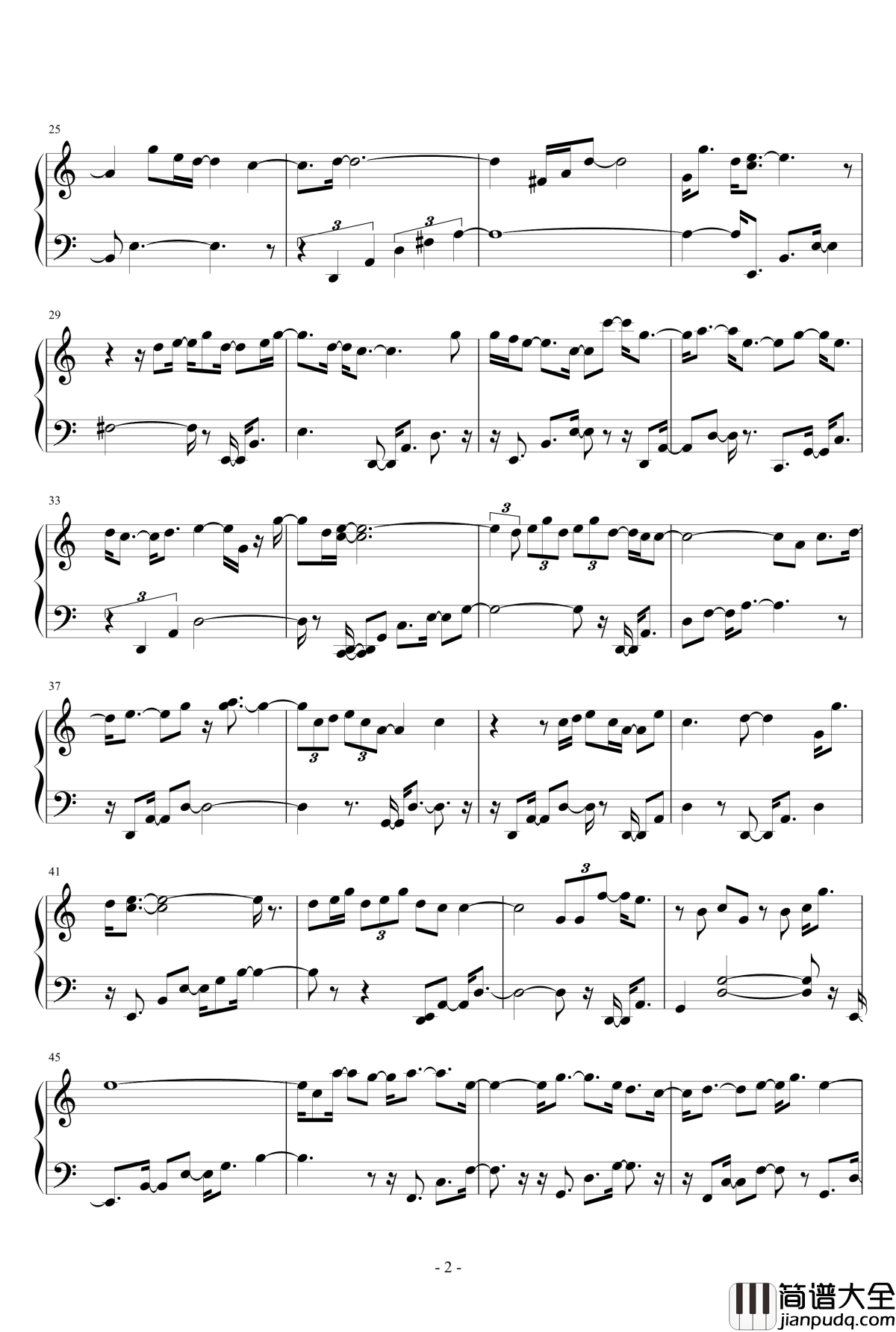 时光正好钢琴谱_郁可唯