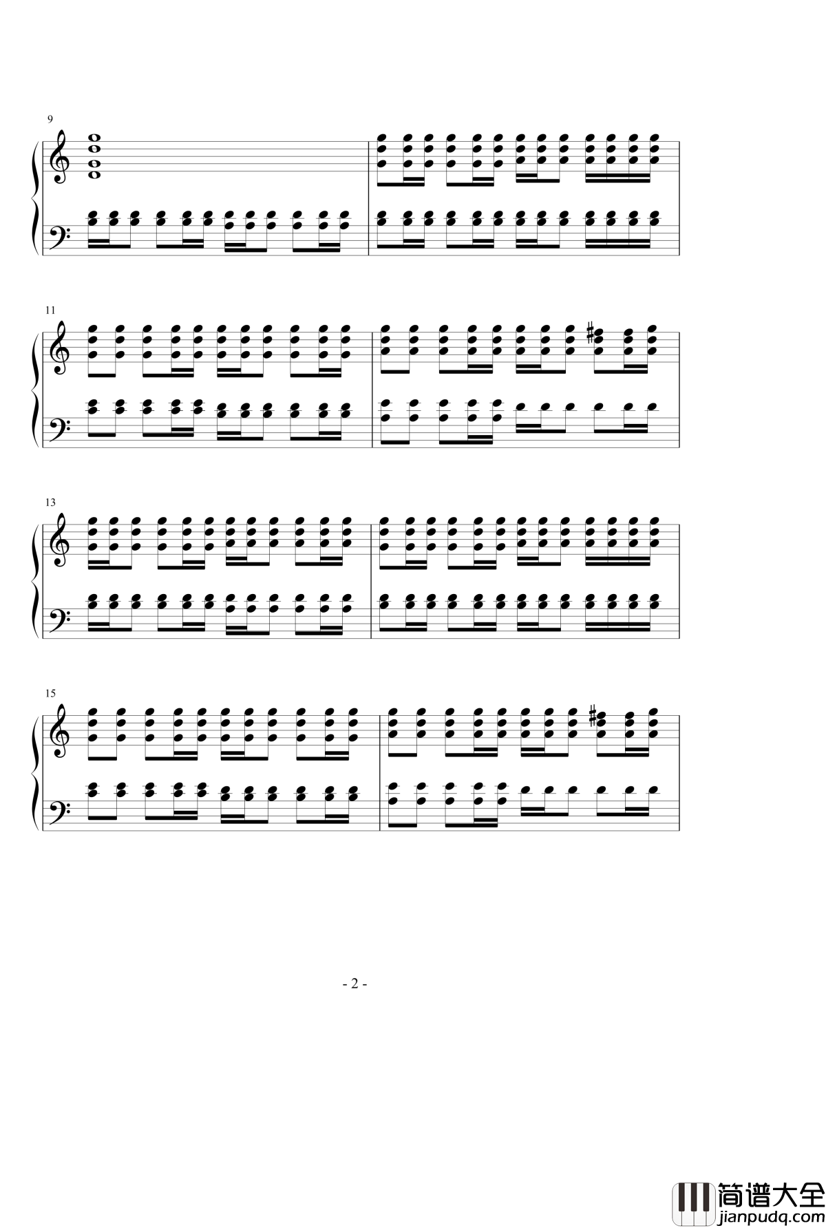 打工吧！魔王大人ED钢琴谱_月花