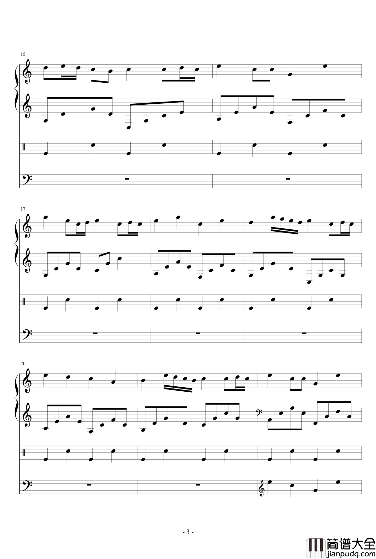 漂流瓶子钢琴谱_smile丶轩