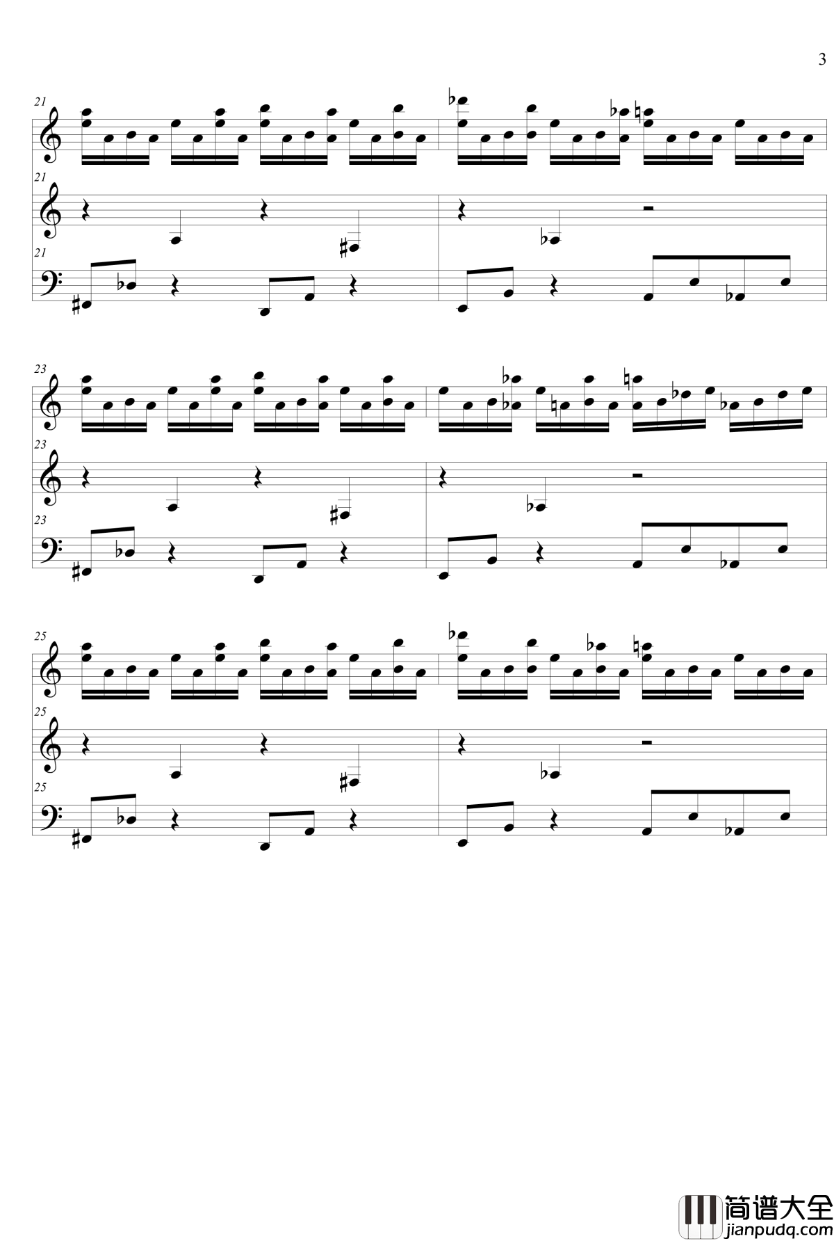 犬夜叉OST钢琴谱Dearest_犬夜叉