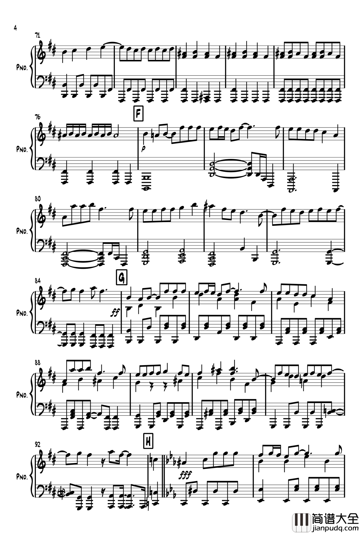 エイリアン　エイリアン钢琴谱_Alien_Alien_初音ミク