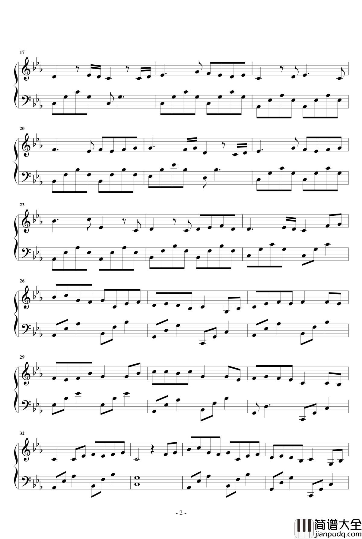 秋雨未央钢琴谱_林逸超