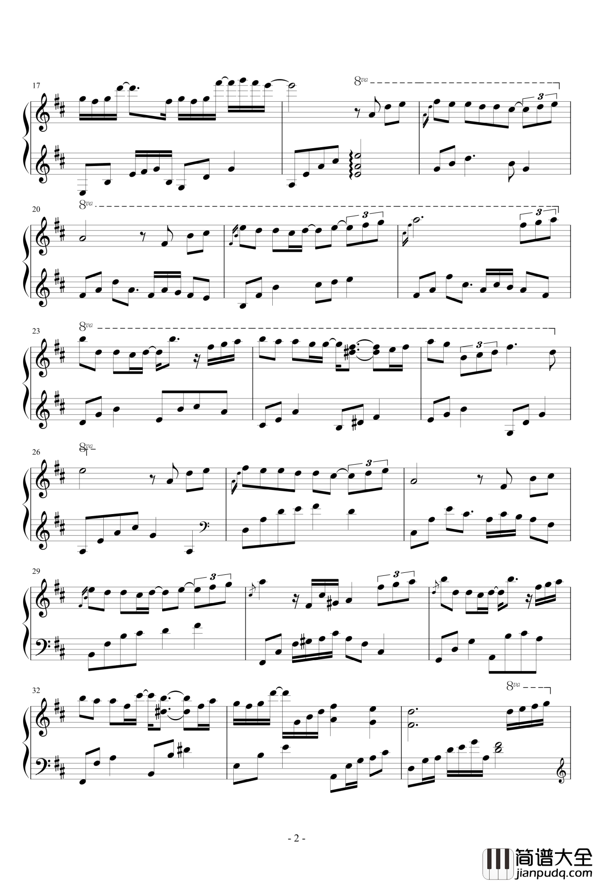 繁......钢琴谱_Dollman