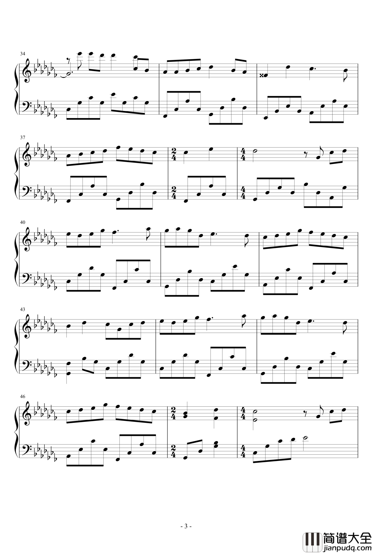 魔法城堡钢琴谱_TFboys