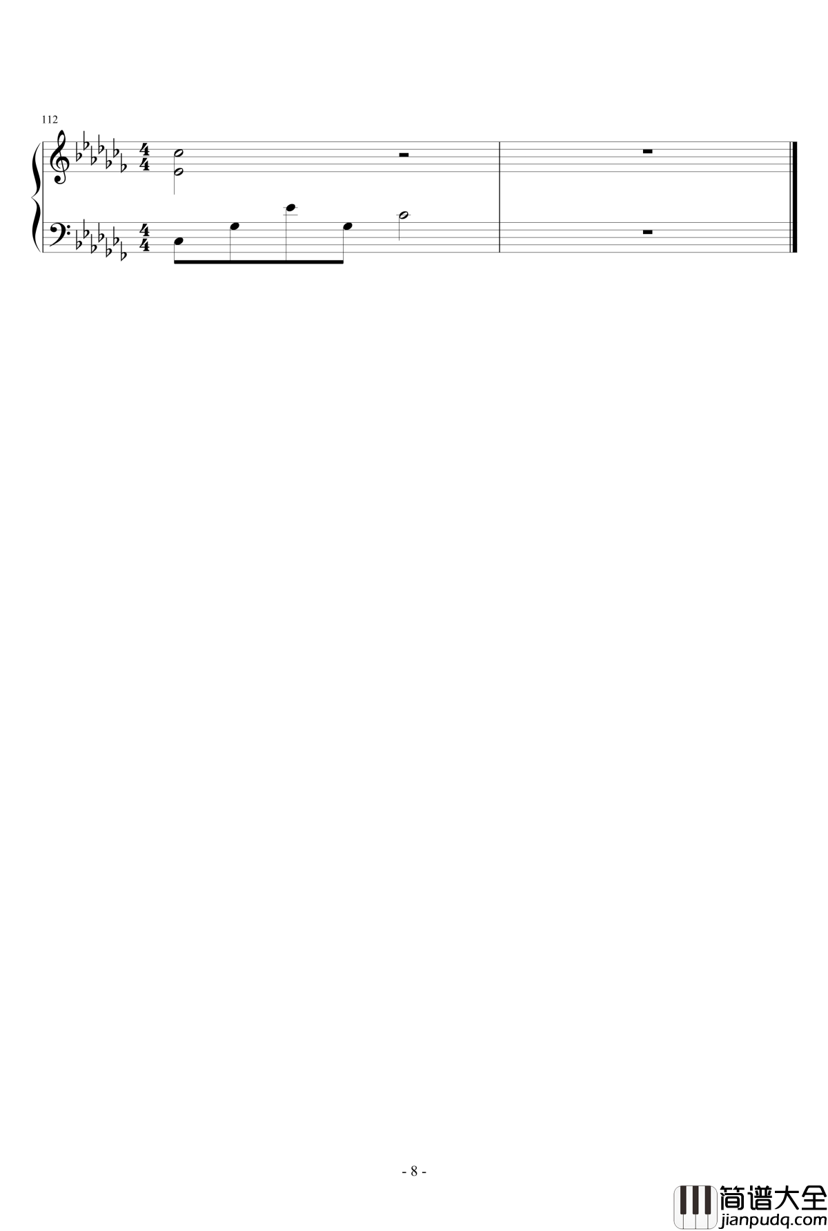 魔法城堡钢琴谱_TFboys