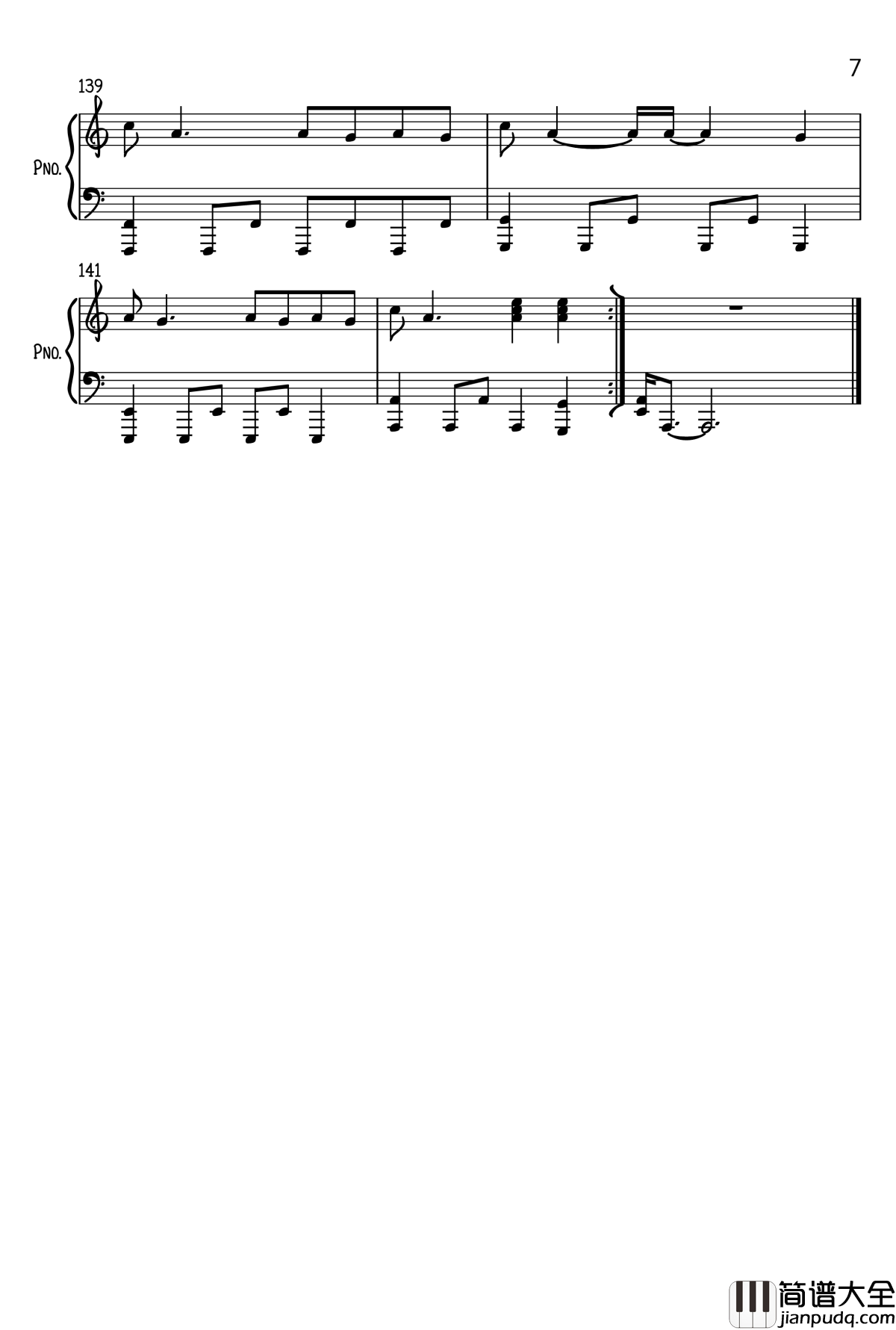 すーぱーぬこわーるど钢琴谱_超级喵世界