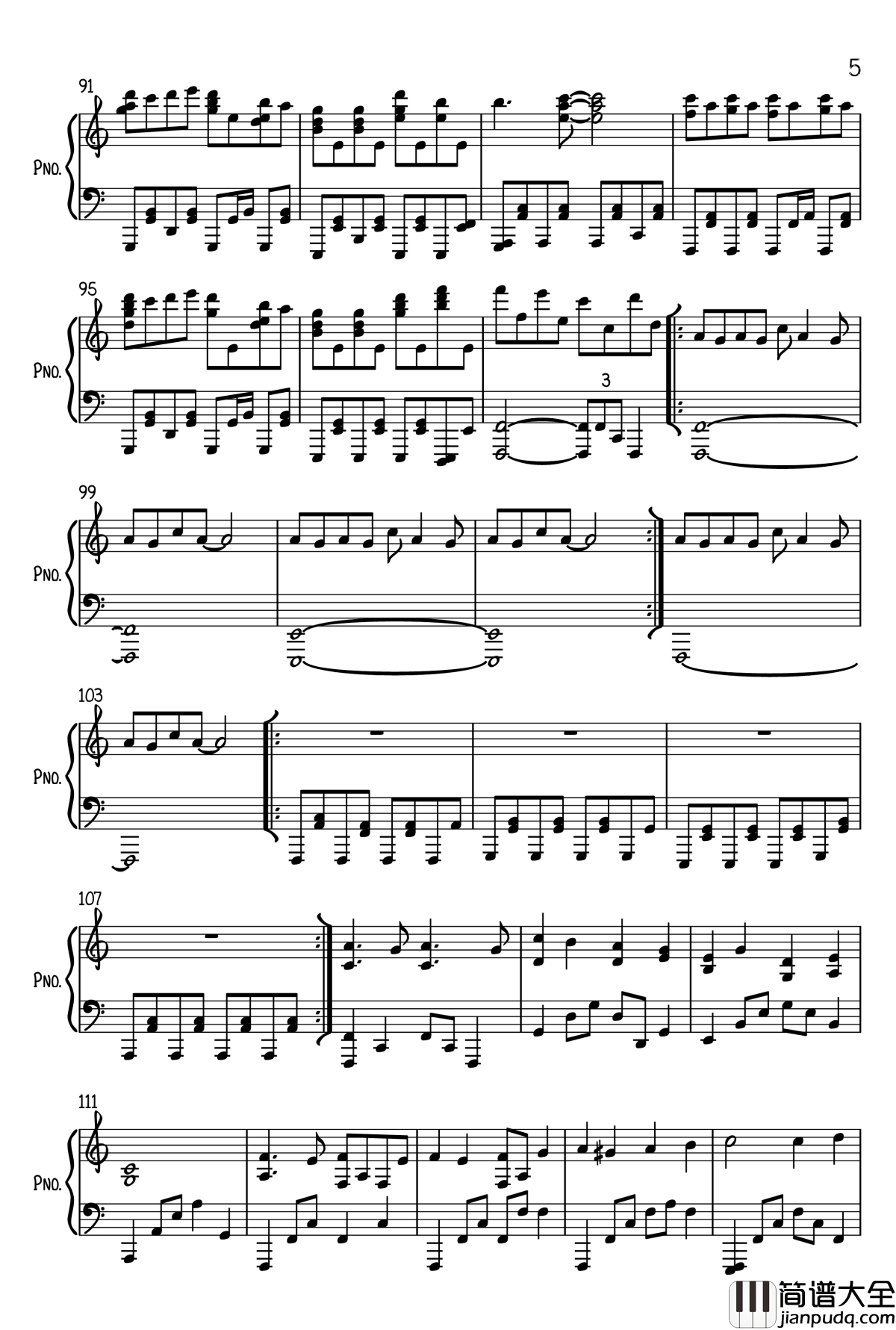 すーぱーぬこわーるど钢琴谱_超级喵世界