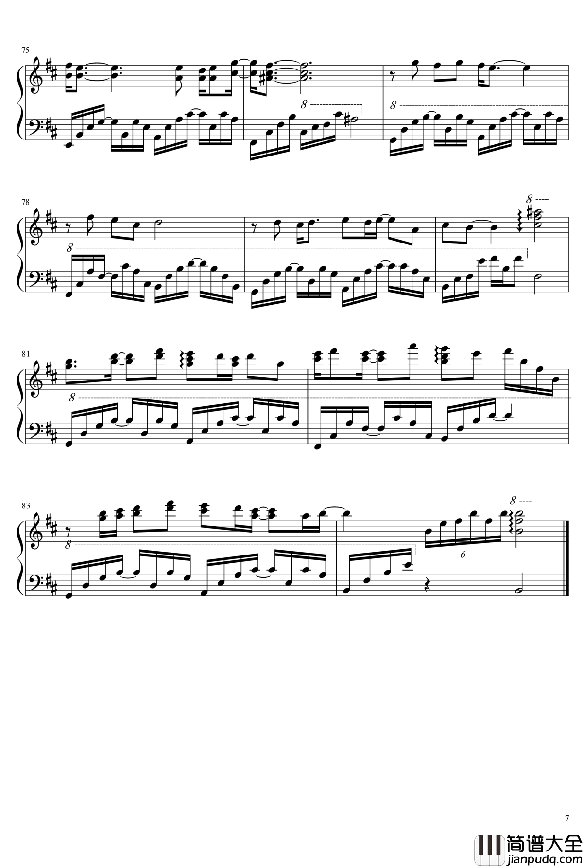 雨花_Rain_Flower钢琴谱_心华_回廊音乐