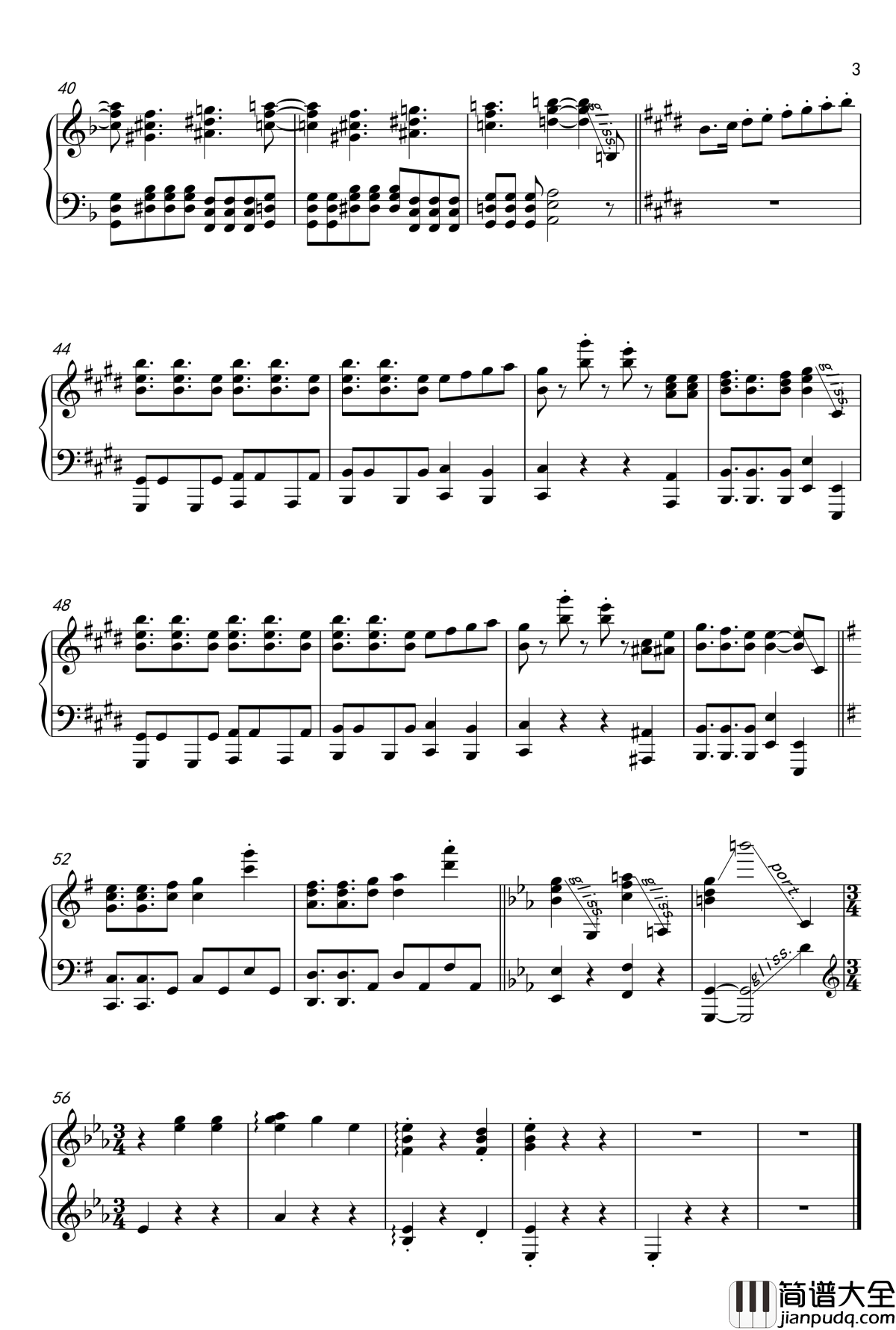 OP_ガヴリールドロップキック钢琴谱_珈百璃的堕落_触手猴